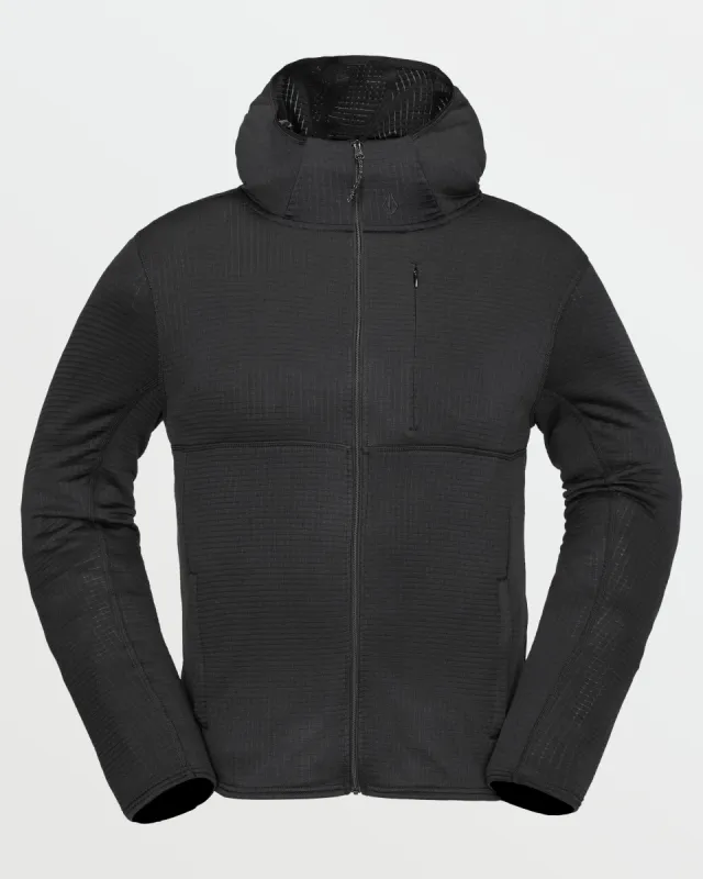 Mens Gridlock Full Zip Fleece - Black sold by Volcom