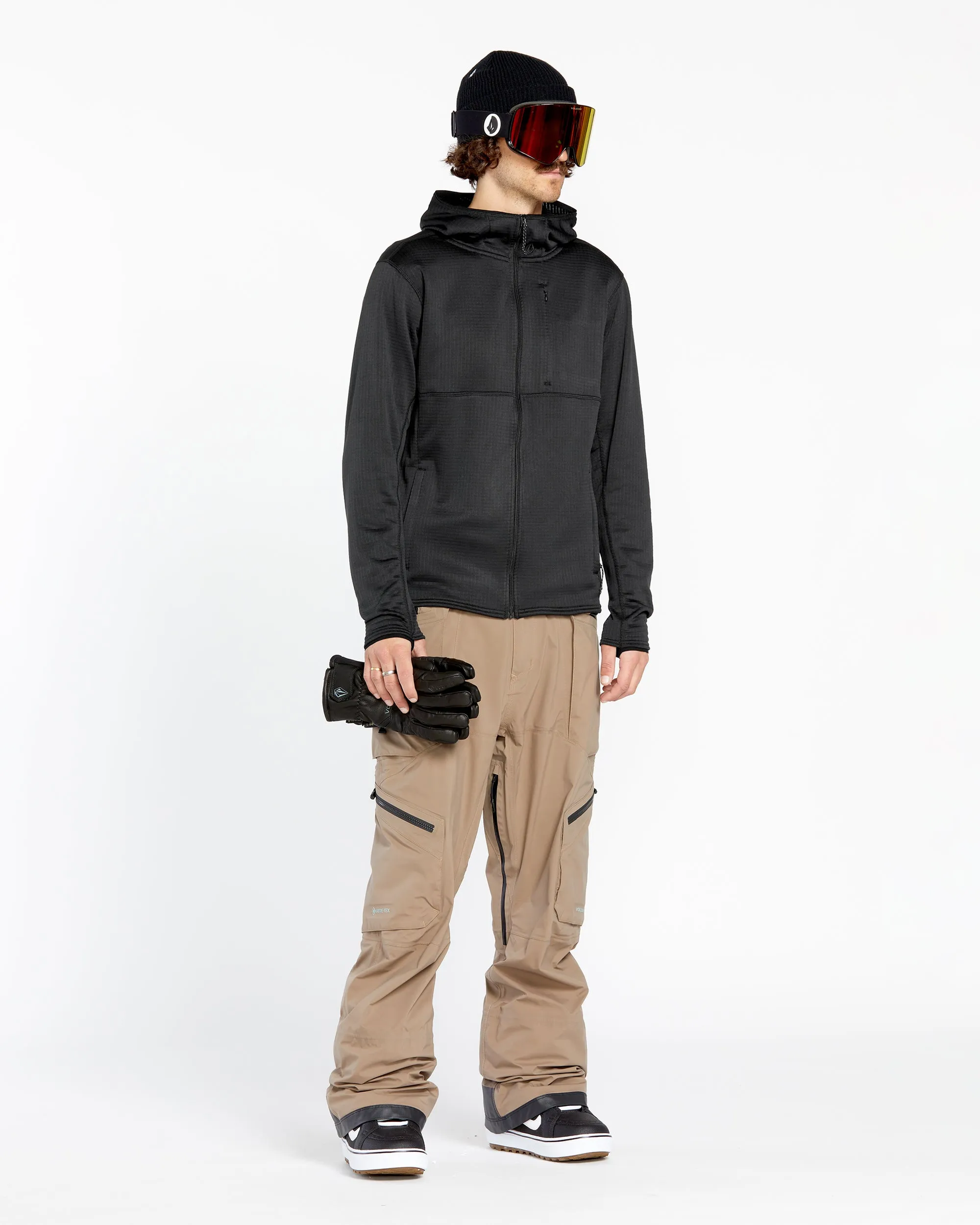 Mens Gridlock Full Zip Fleece - Black sold by Volcom product image thumbnail 4