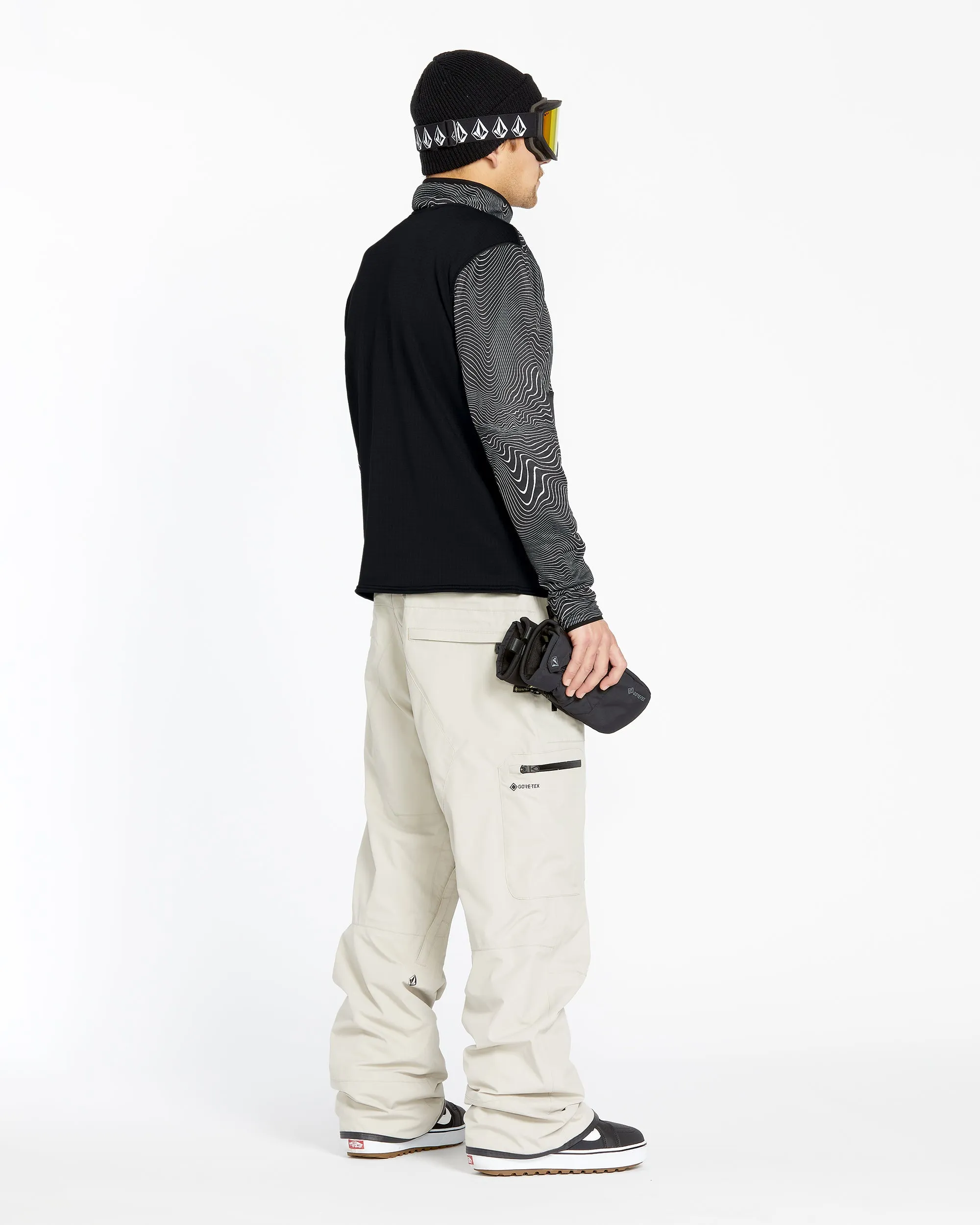 Mens Gridlock Mock Neck Fleece - Black Print sold by Volcom product image thumbnail 4