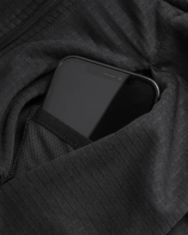Mens Gridlock Mock Neck Fleece - Black sold by Volcom