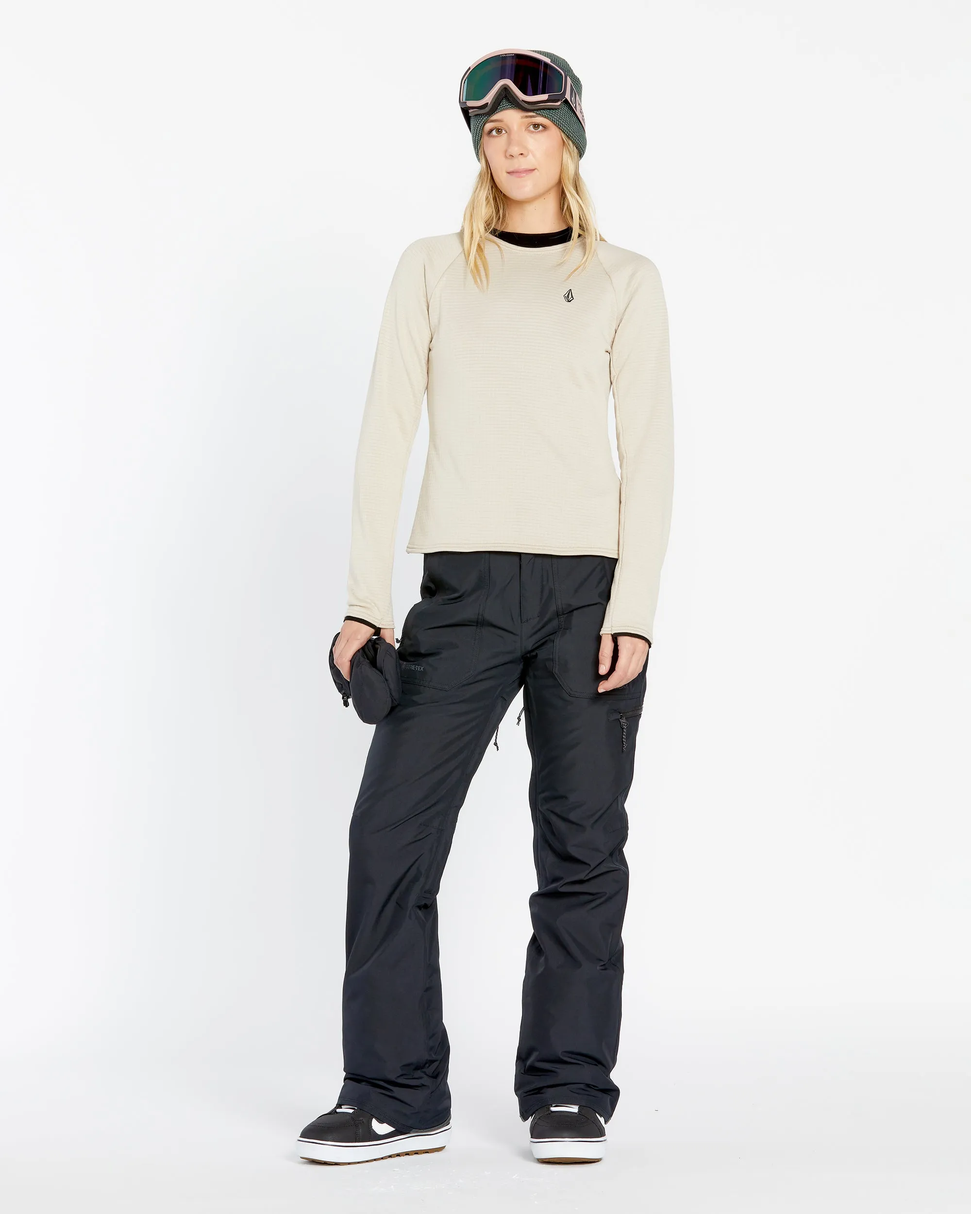 Womens Gridlock Crew Fleece - Stone sold by Volcom product image thumbnail 3