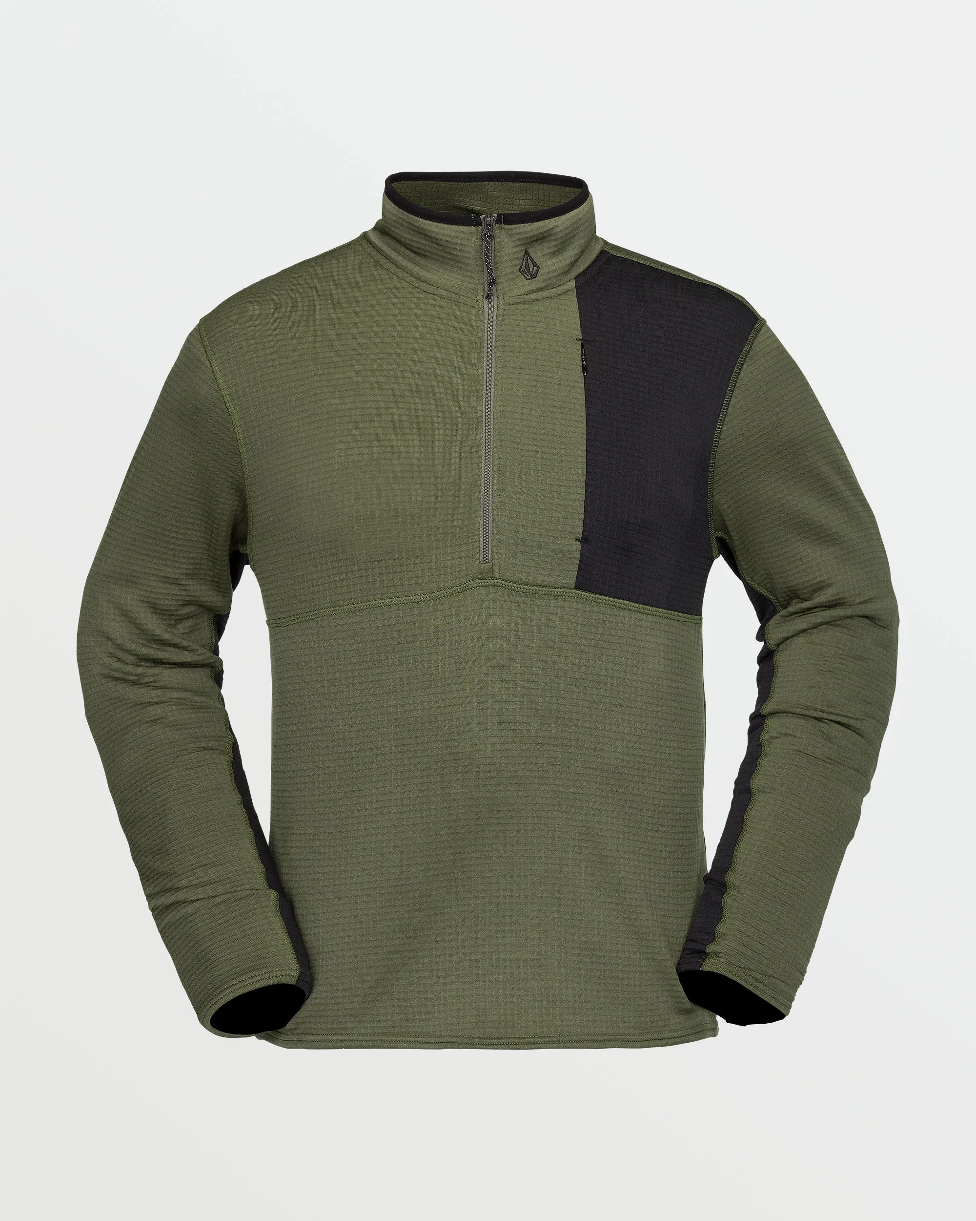 Mens Gridlock Mock Neck Fleece - Ivy sold by Volcom