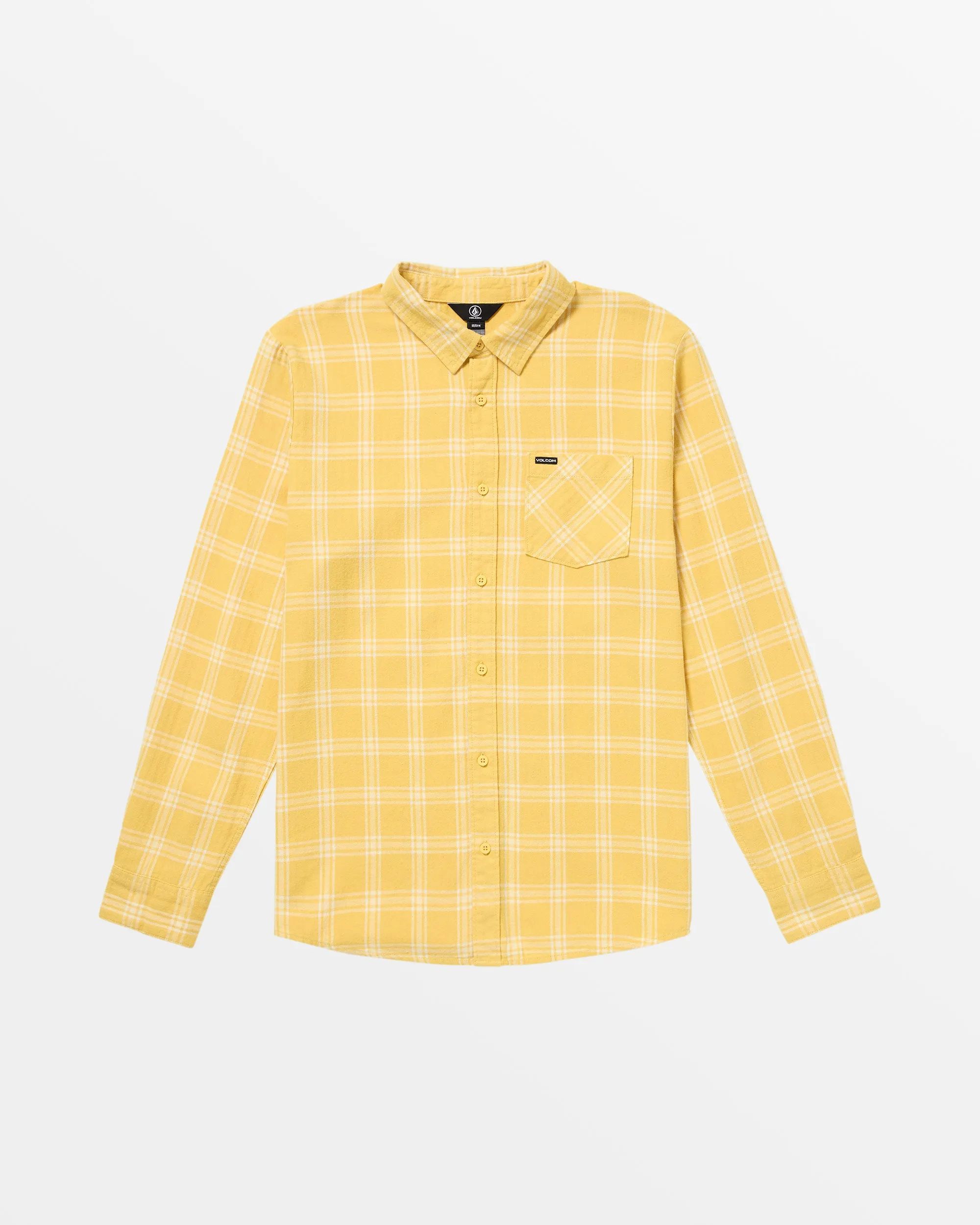 Loreto Flannel Long Sleeve Shirt - Golden Mustard sold by Volcom