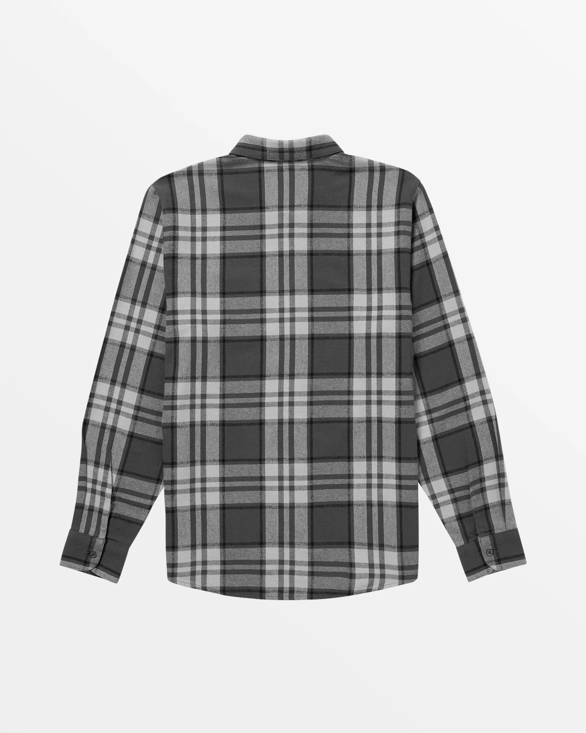 Leland Flannel Long Sleeve Shirt - Asphalt Black sold by Volcom product image thumbnail 2
