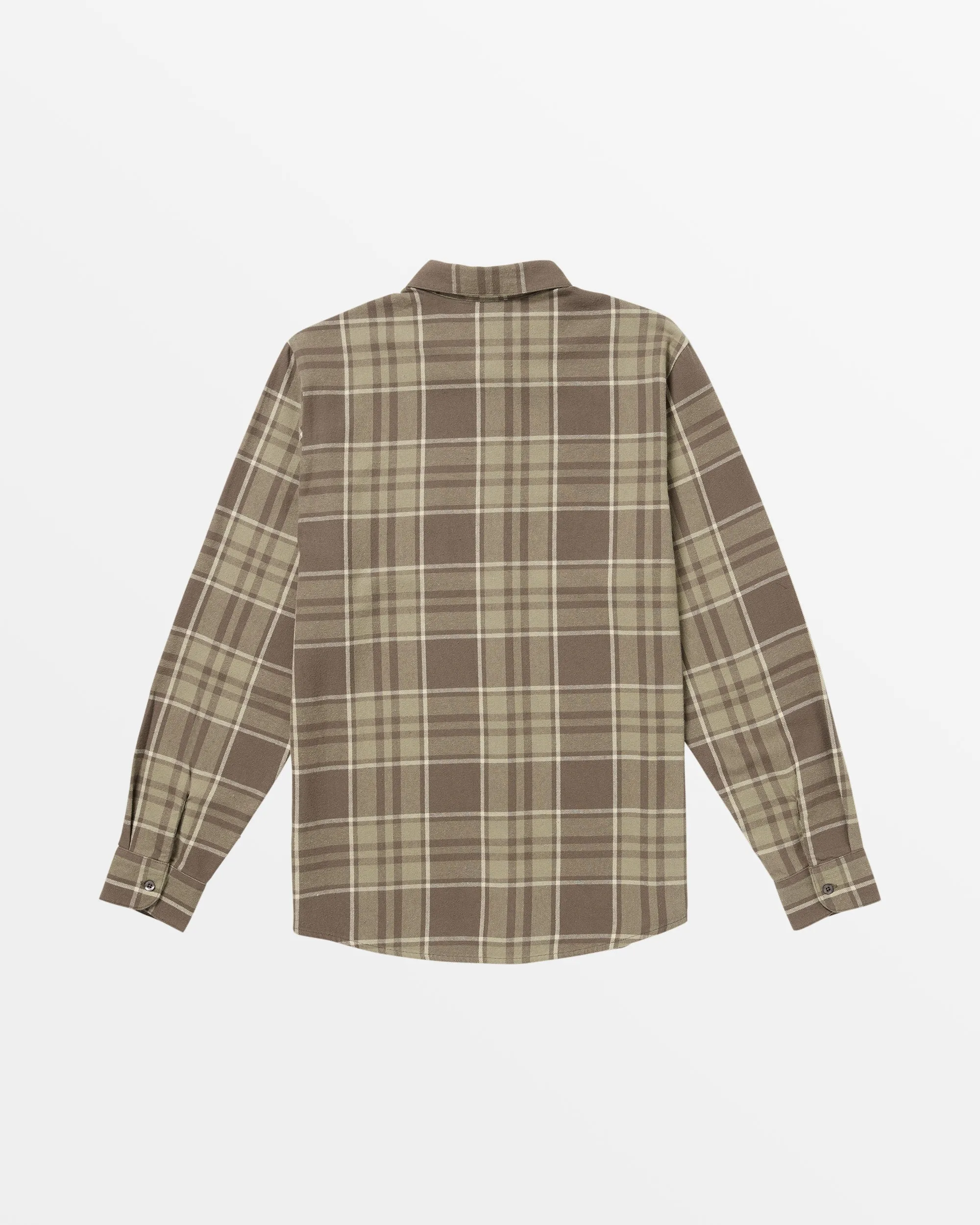Leland Flannel Long Sleeve Shirt - Mushroom sold by Volcom product image thumbnail 2