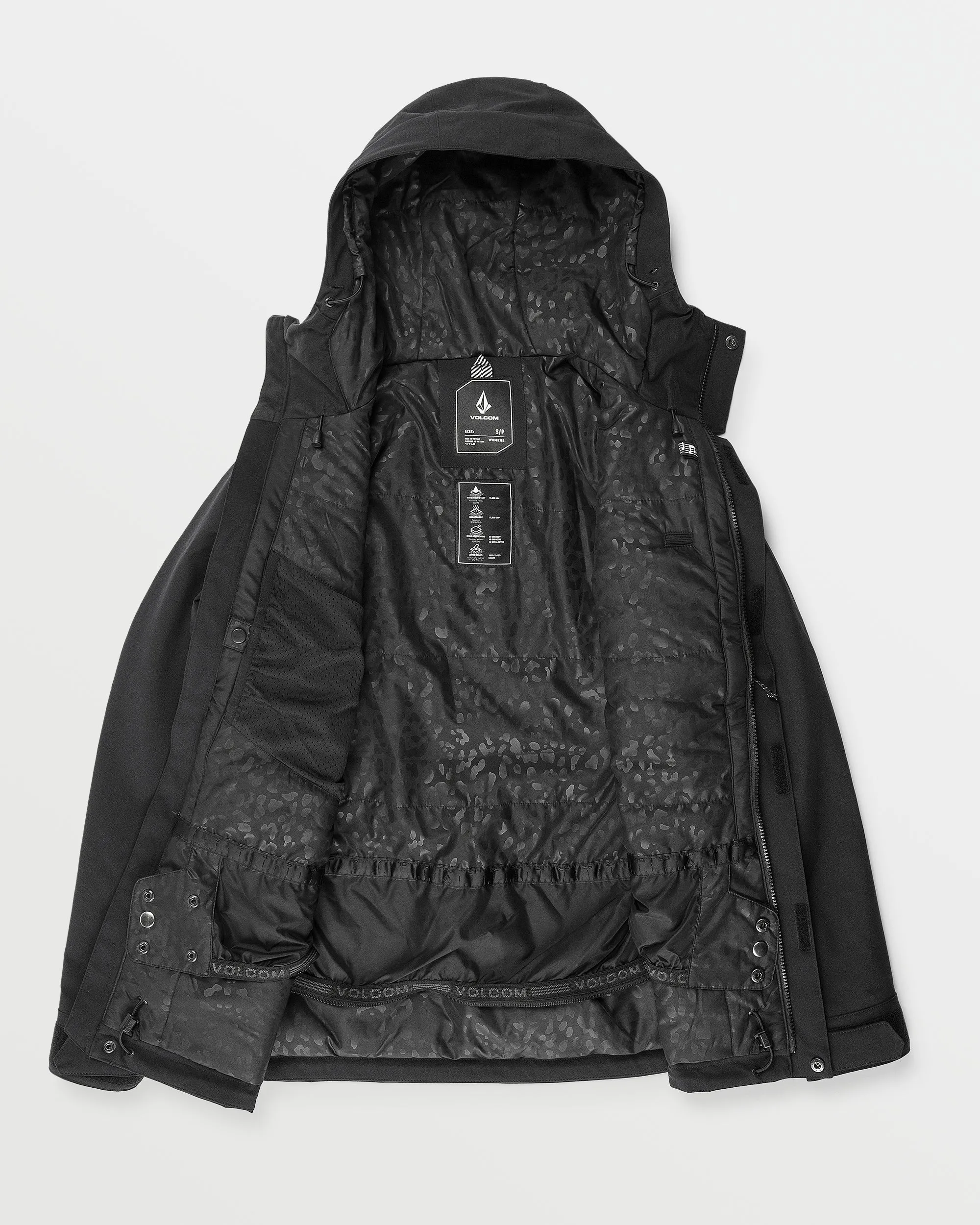 Womens Stoney Shadow Insulated Jacket - Black sold by Volcom product image thumbnail 3