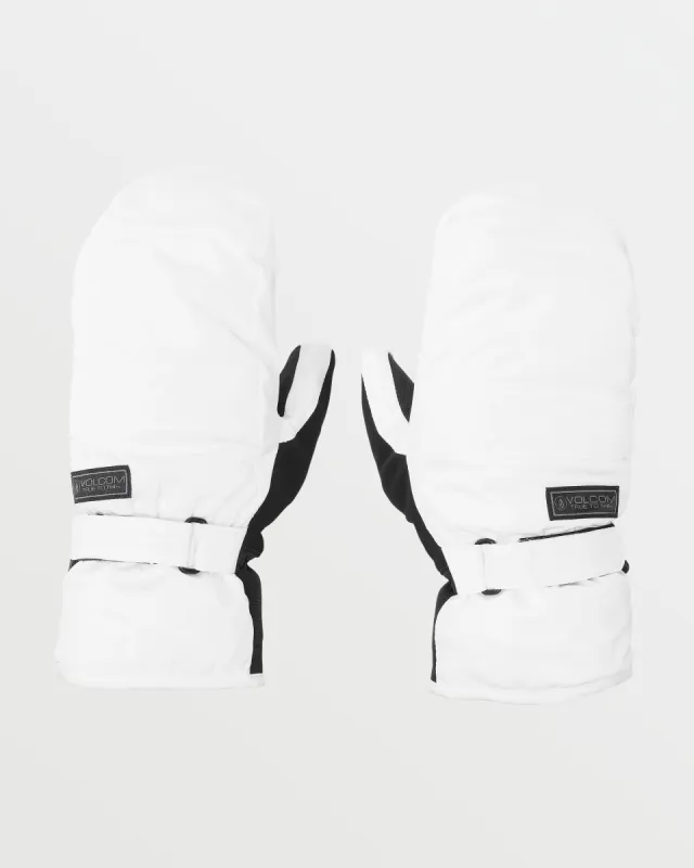 Womens Peep Gore-Tex Mitt - White sold by Volcom
