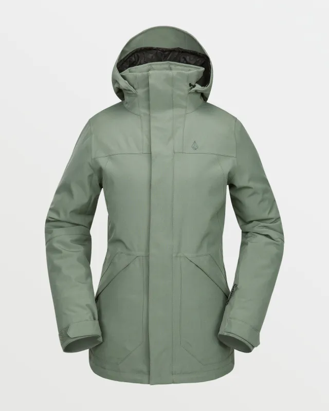 Womens Shelter 3D Stretch Jacket - Lichen Green sold by Volcom