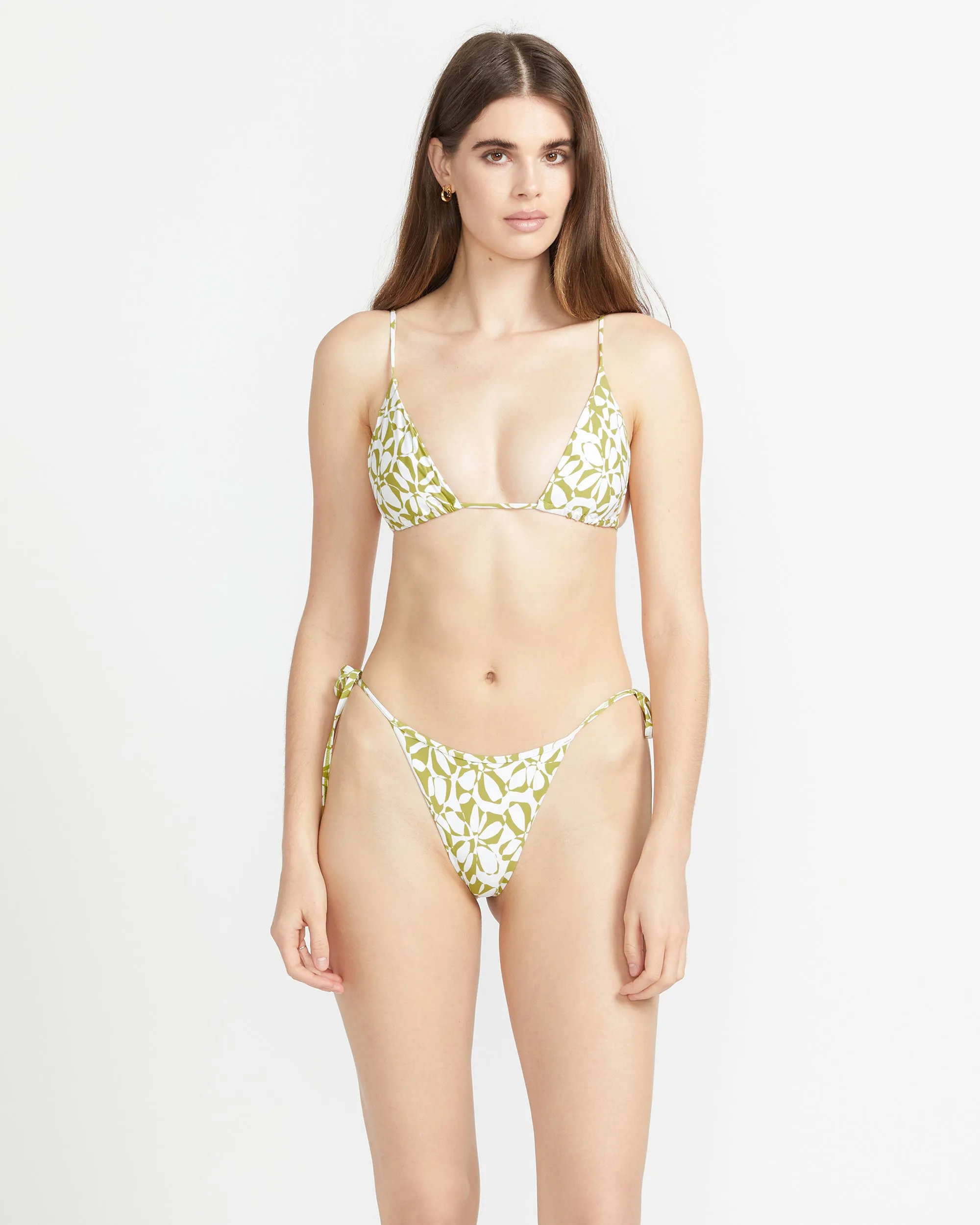 Carefree Tiny Bikini Bottom - Shadow Lime sold by Volcom
