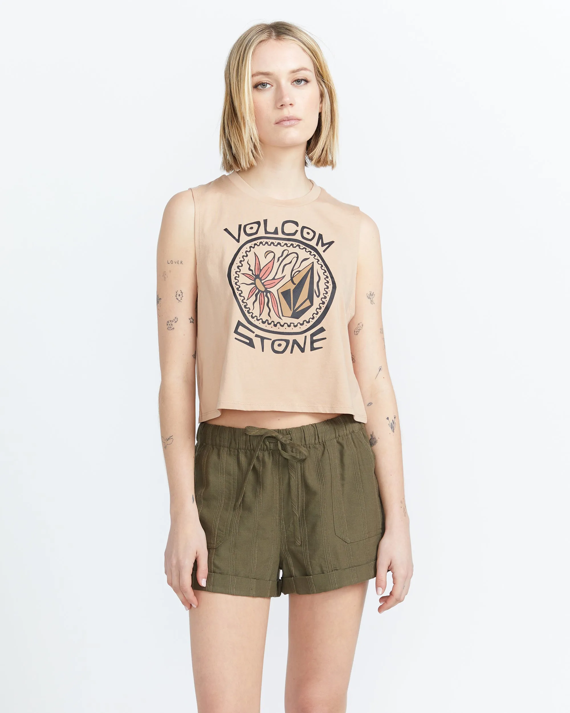 Stone Hour Crop Top - Sandstorm sold by Volcom
