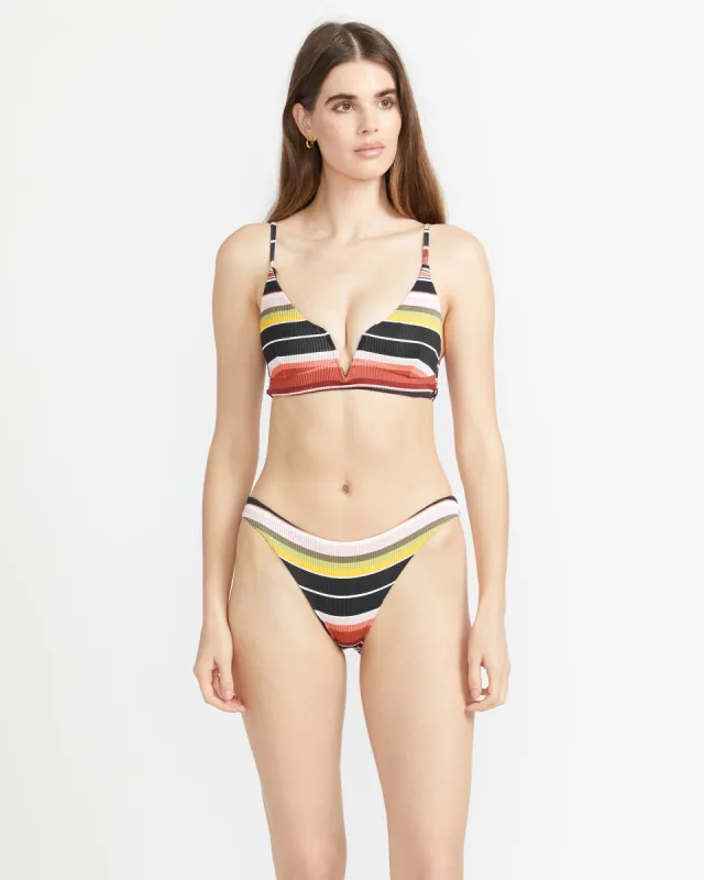 Beach Trip Crop Bikini Top - Black sold by Volcom