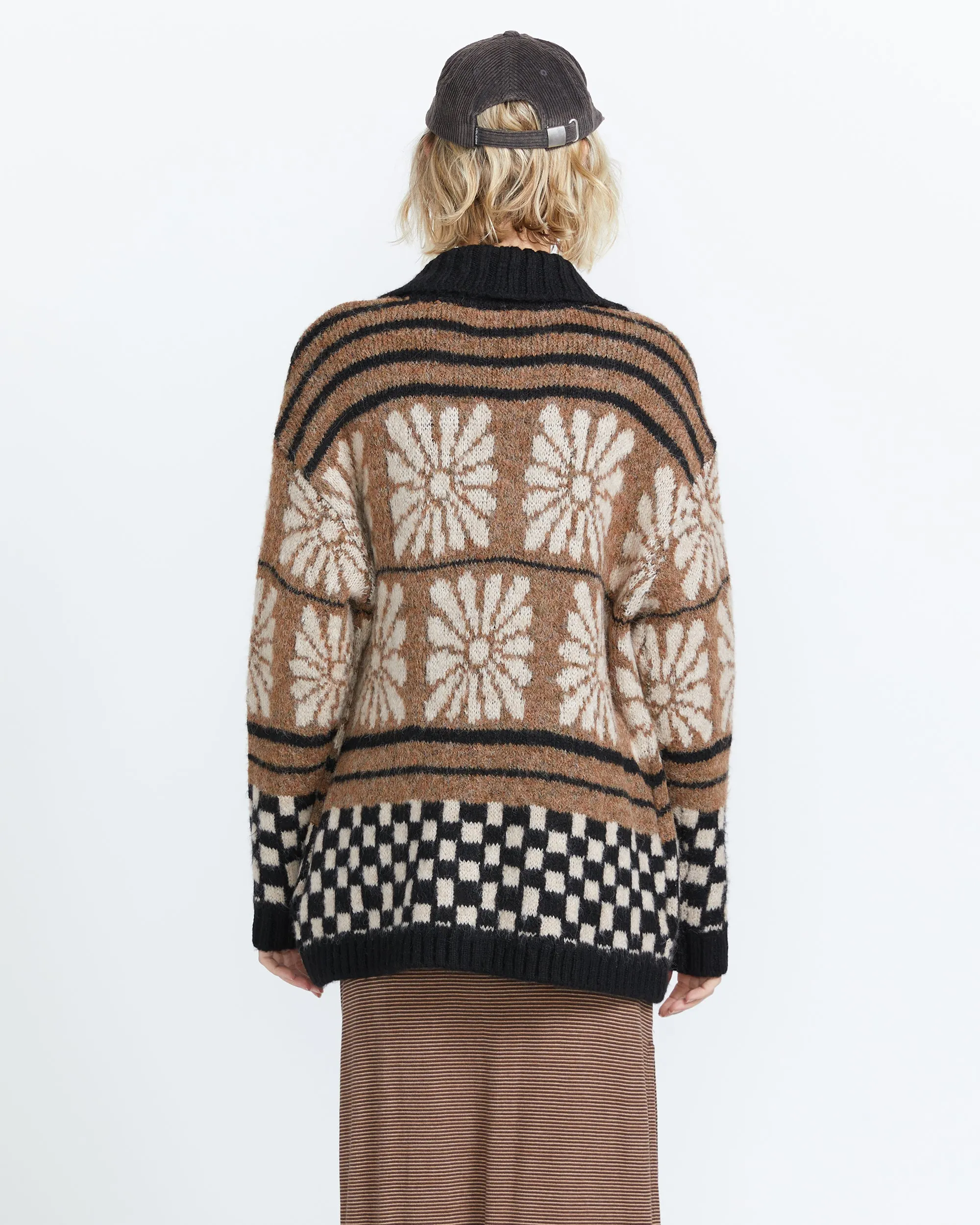 Rent Free Cardigan - Vintage Brown sold by Volcom product image thumbnail 2