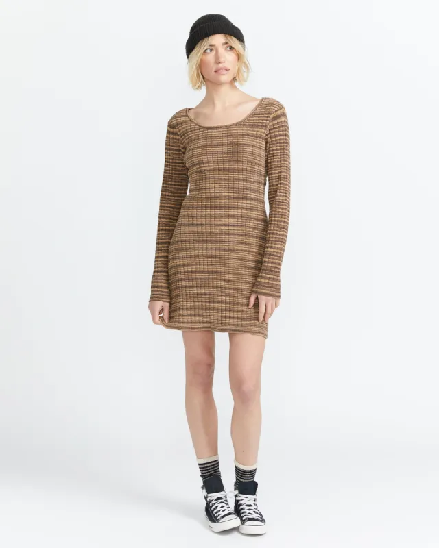 Fantasy Time Dress - Bear Brown sold by Volcom