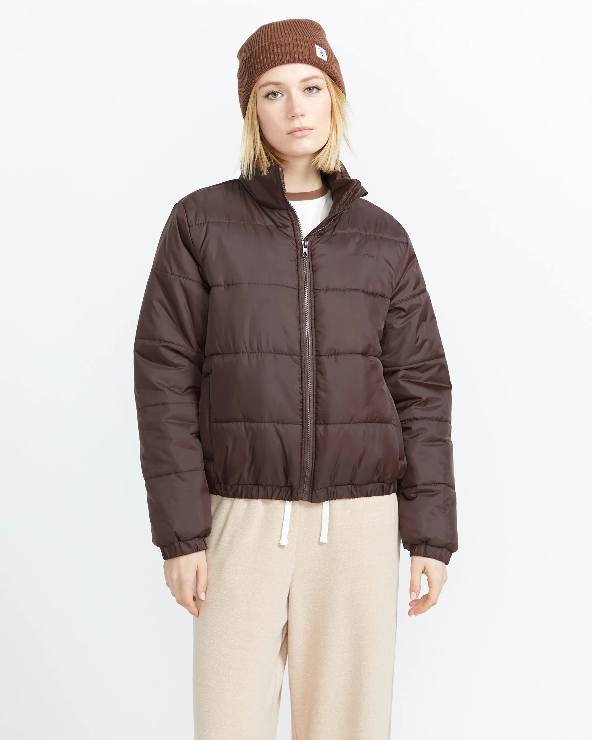 Big Fluff Puff Jacket - Dark Chocolate sold by Volcom product image thumbnail 3