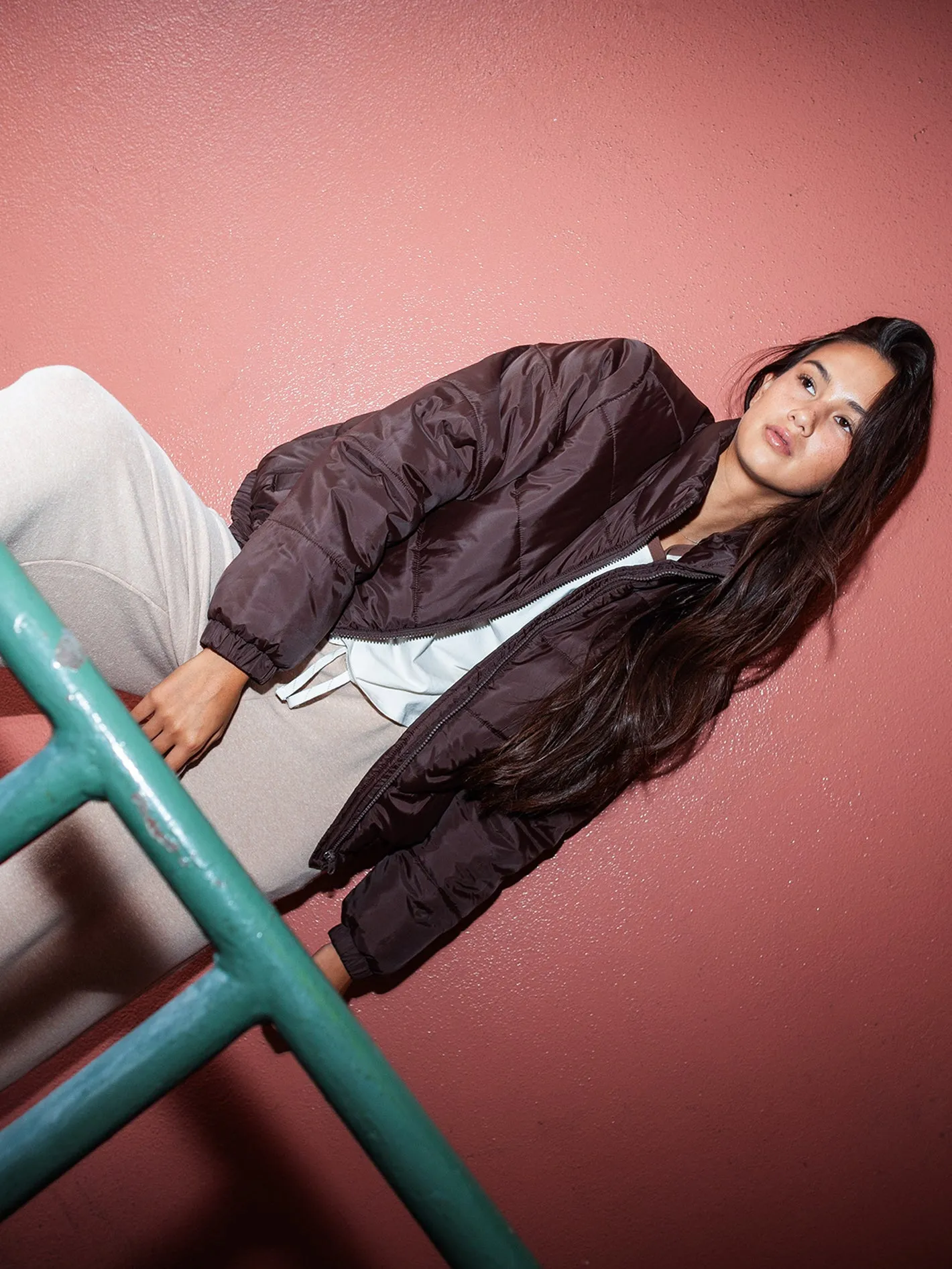 Big Fluff Puff Jacket - Dark Chocolate sold by Volcom product image thumbnail 2