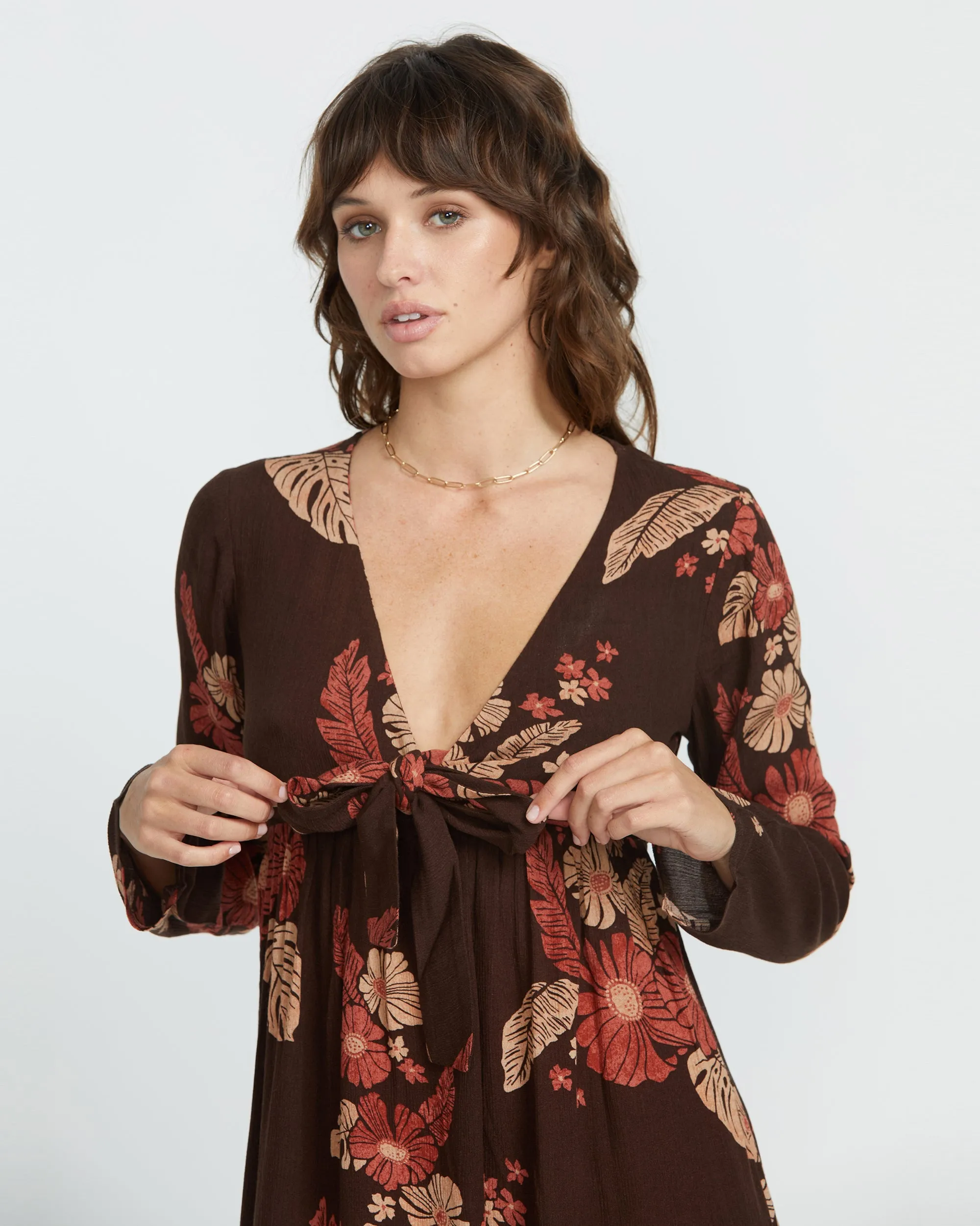 Over The Sea Dress - Dark Chocolate sold by Volcom product image thumbnail 3