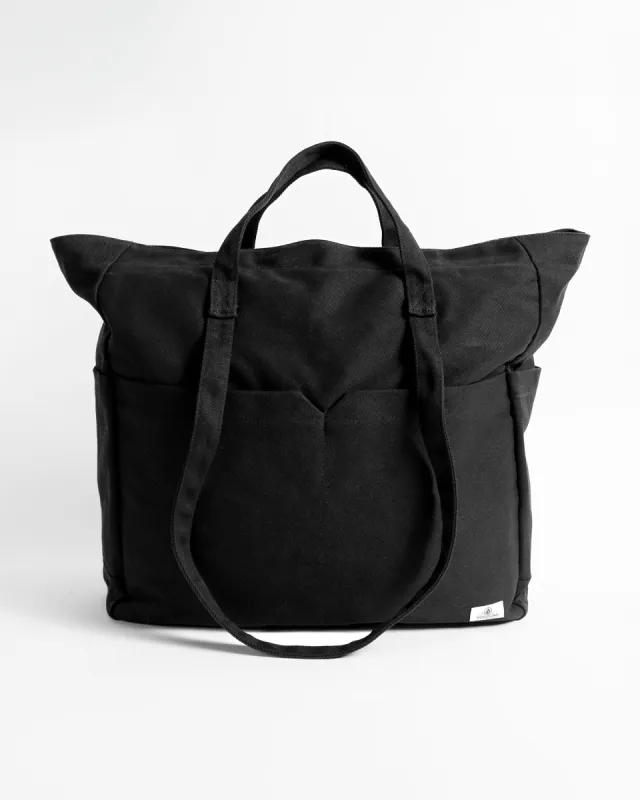 Schoolyard Canvas Tote - New Black sold by Volcom