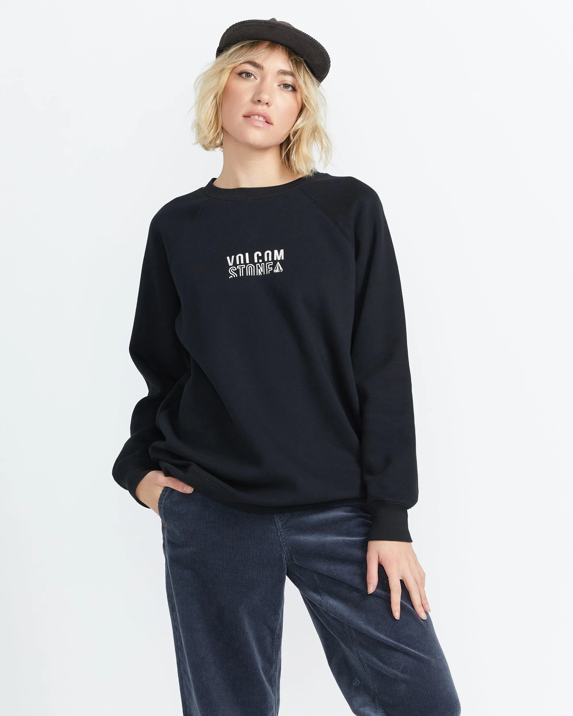 Stone Magic Boyfriend Crew Sweatshirt - Black sold by Volcom