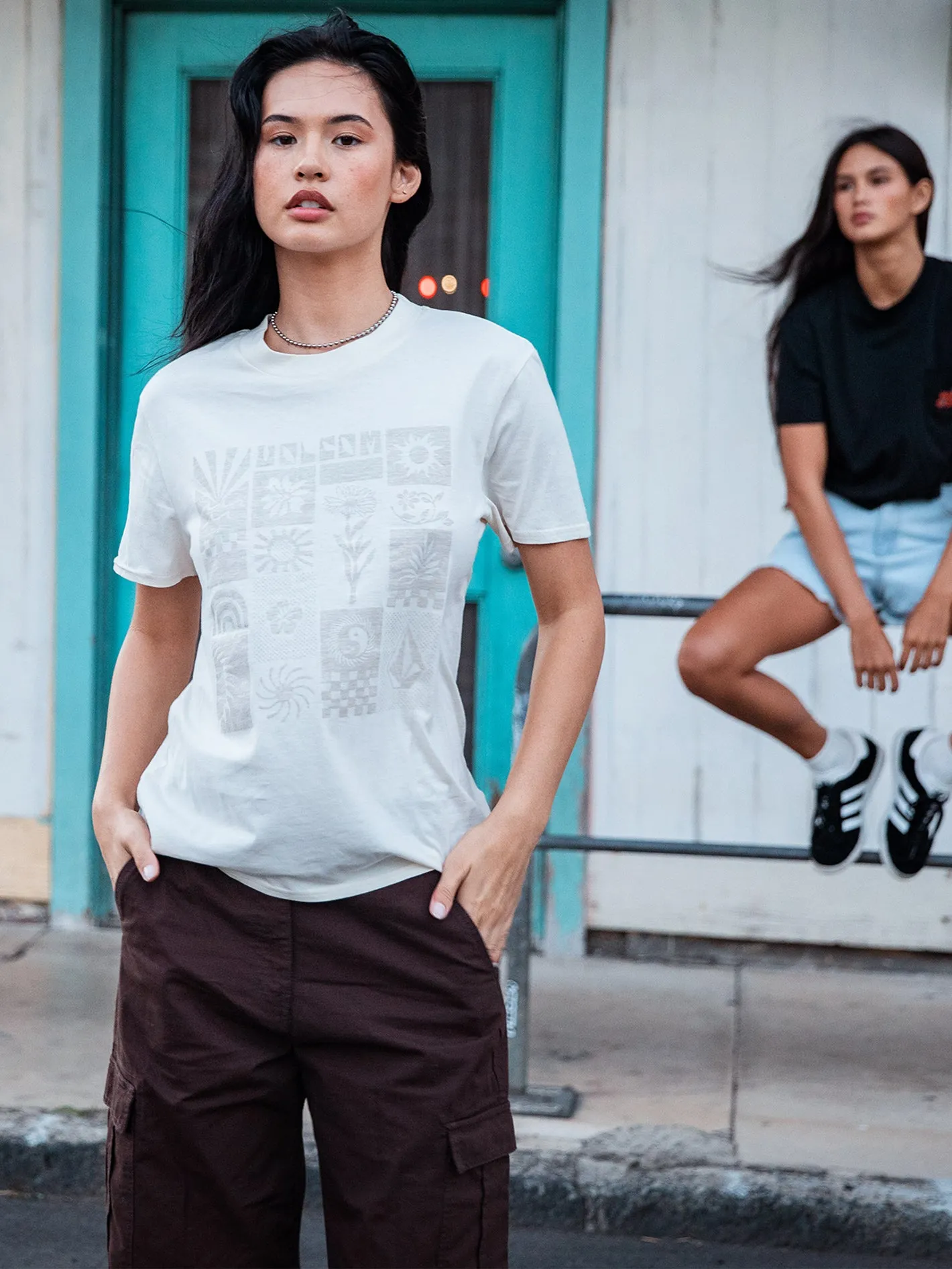 Lock It Up Tee - Bone sold by Volcom