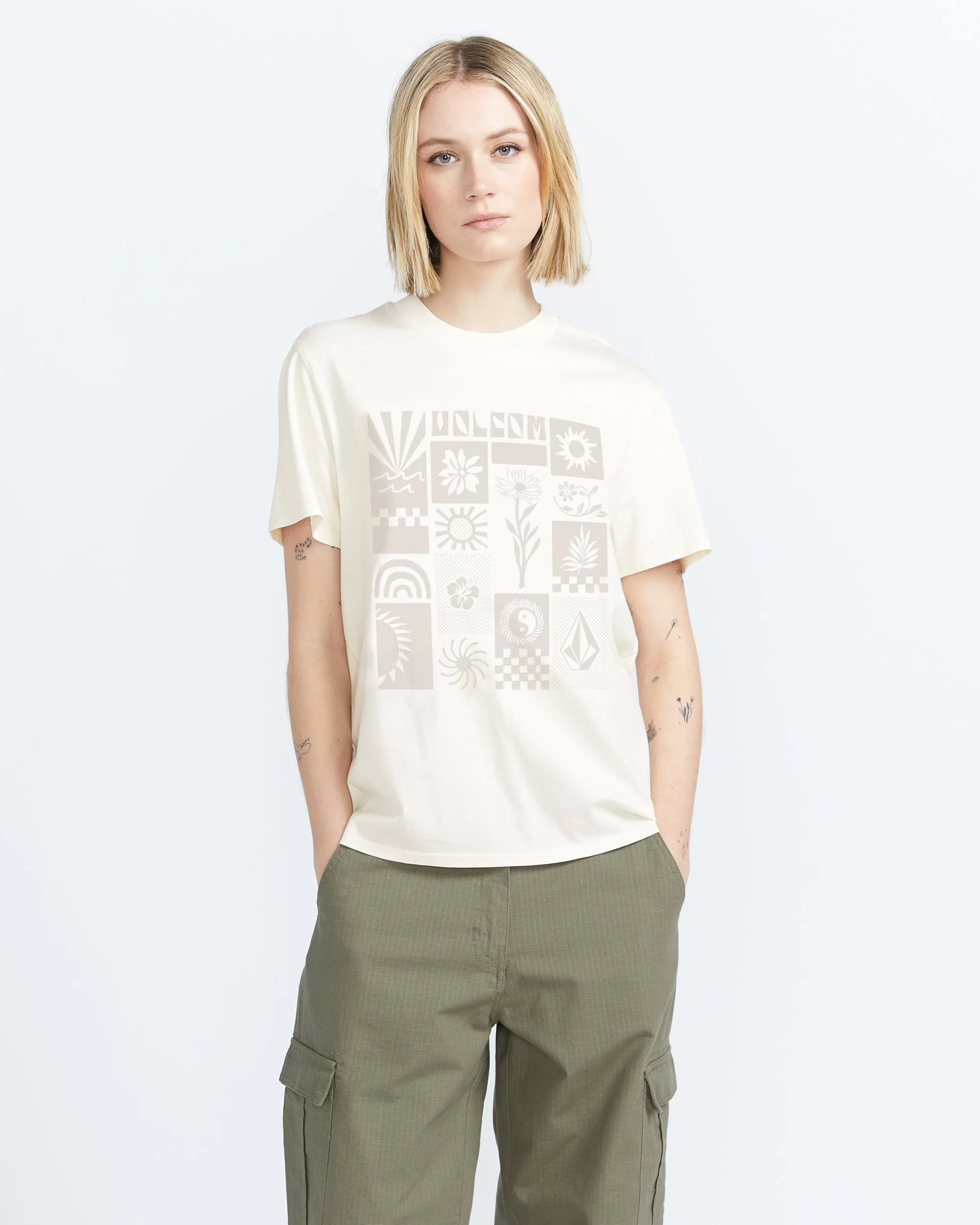 Lock It Up Tee - Bone sold by Volcom product image thumbnail 3