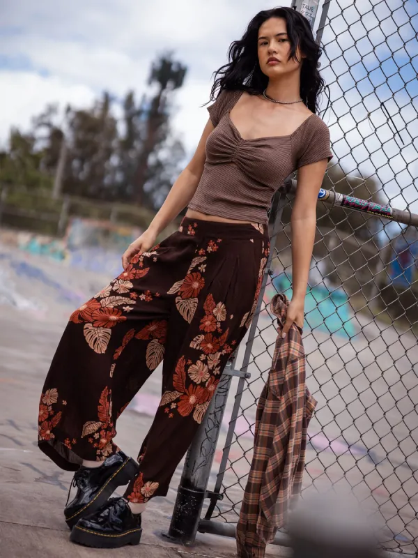 Waverly Woman Pants - Dark Chocolate sold by Volcom