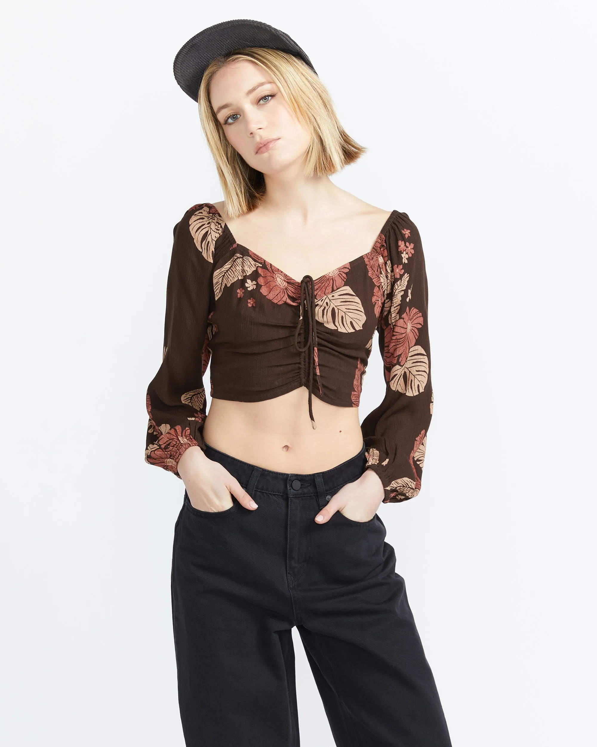 Over The Sea Top - Dark Chocolate sold by Volcom product image thumbnail 4