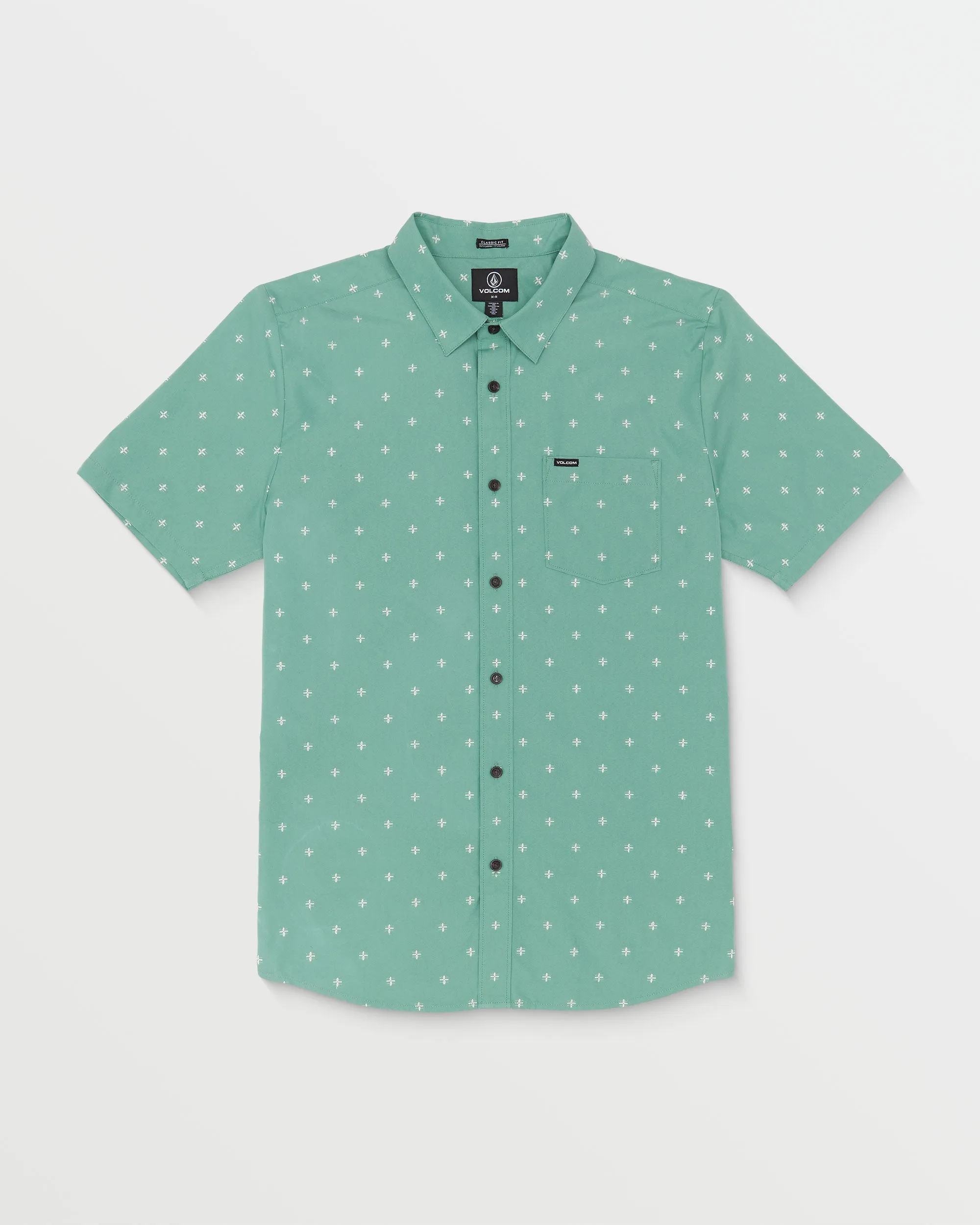 Telastone Short Sleeve Shirt - Petro sold by Volcom
