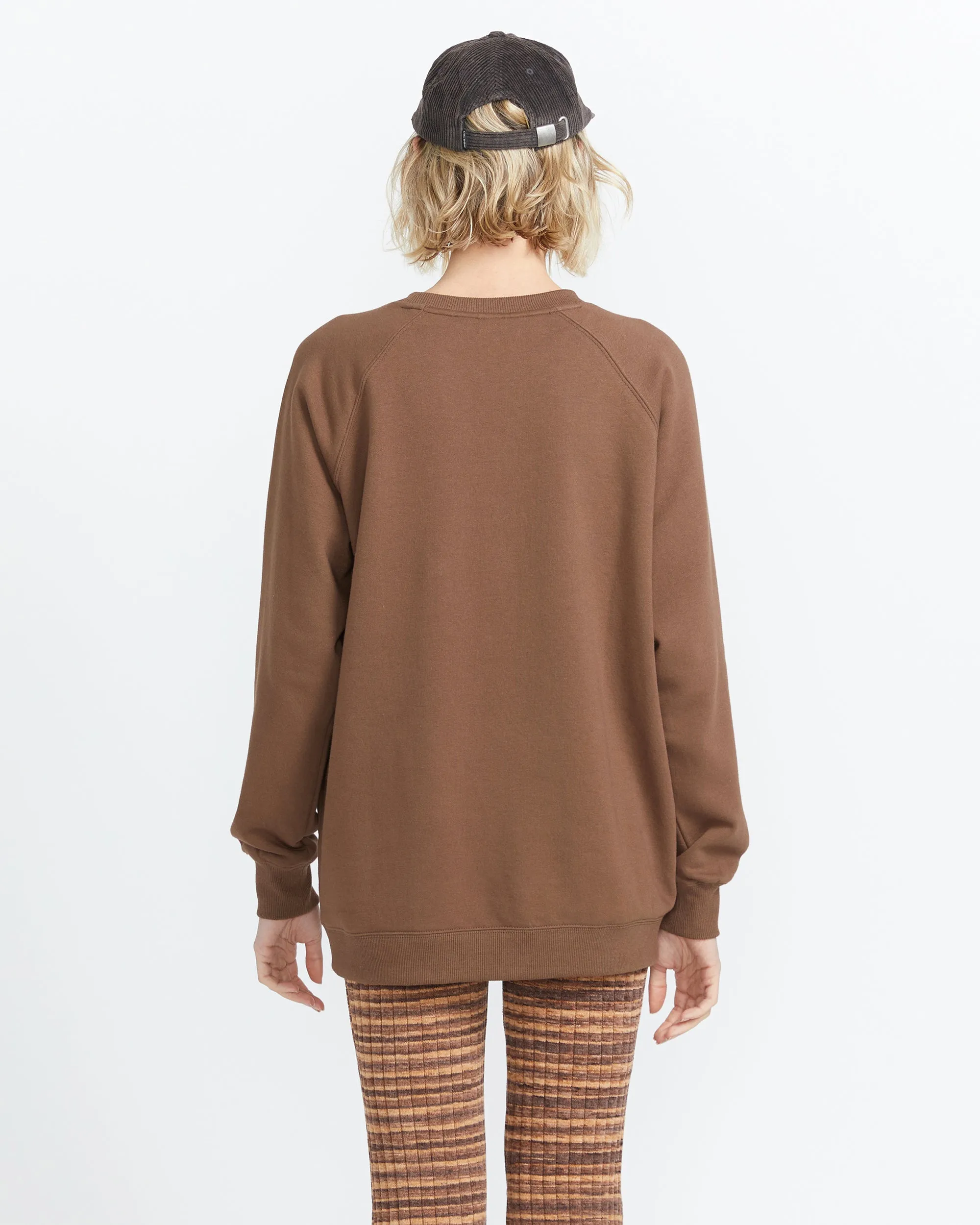 Stone Magic Boyfriend Crew Sweatshirt - Bear Brown sold by Volcom product image thumbnail 5
