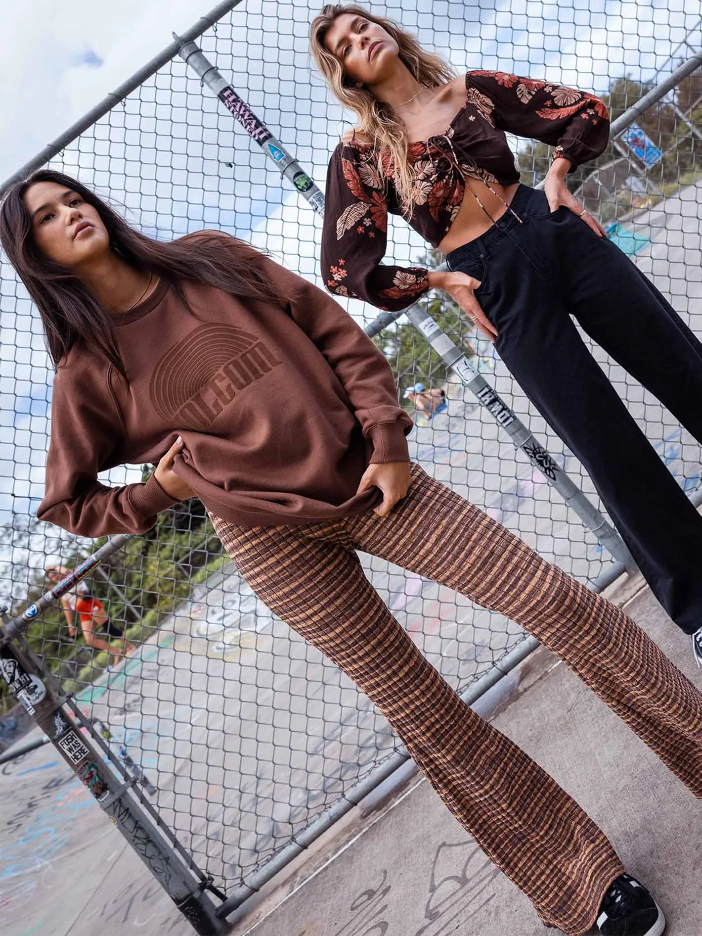 Stone Magic Boyfriend Crew Sweatshirt - Bear Brown sold by Volcom product image thumbnail 2