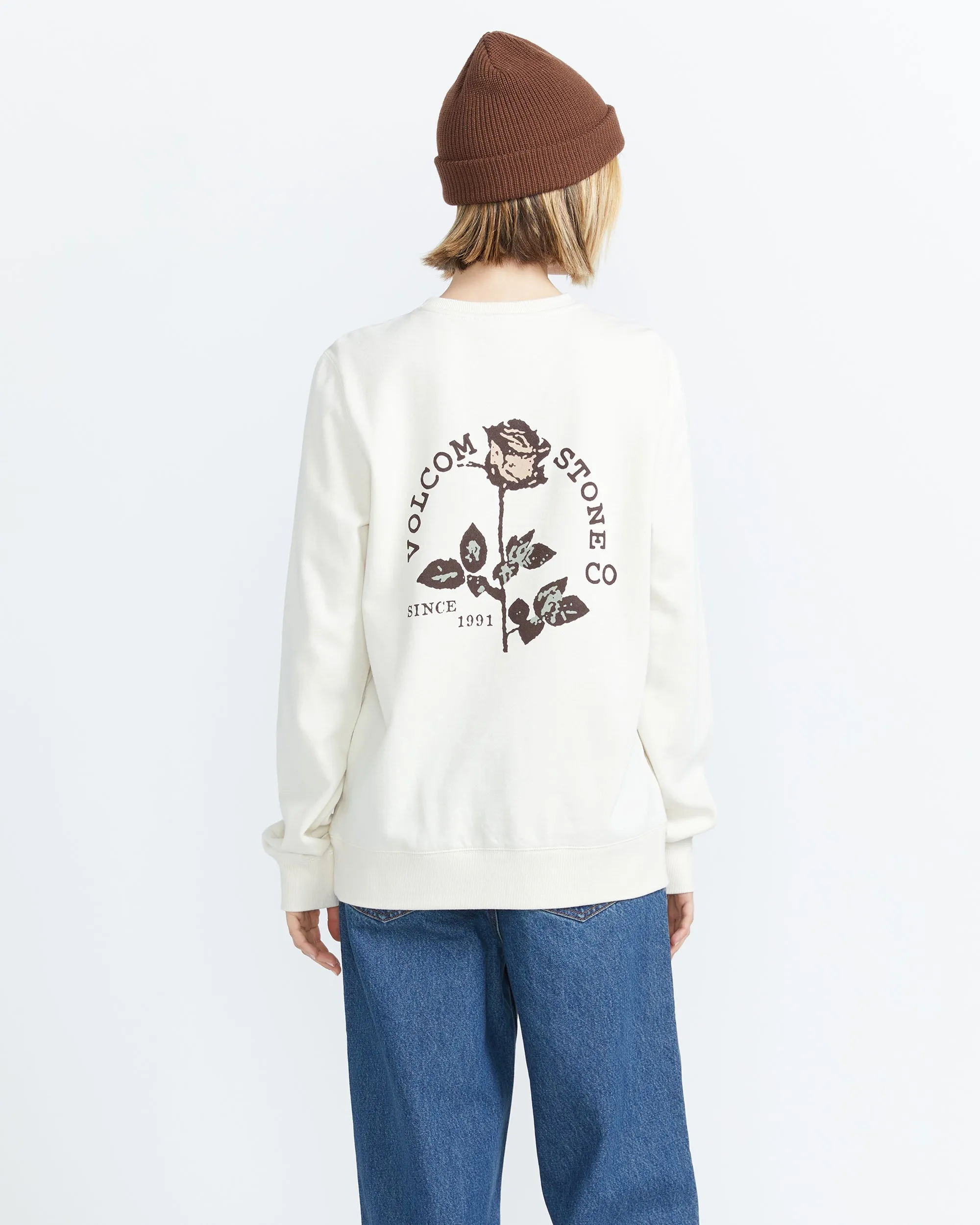 Truly Deal Crew Sweatshirt - Bone sold by Volcom product image thumbnail 3