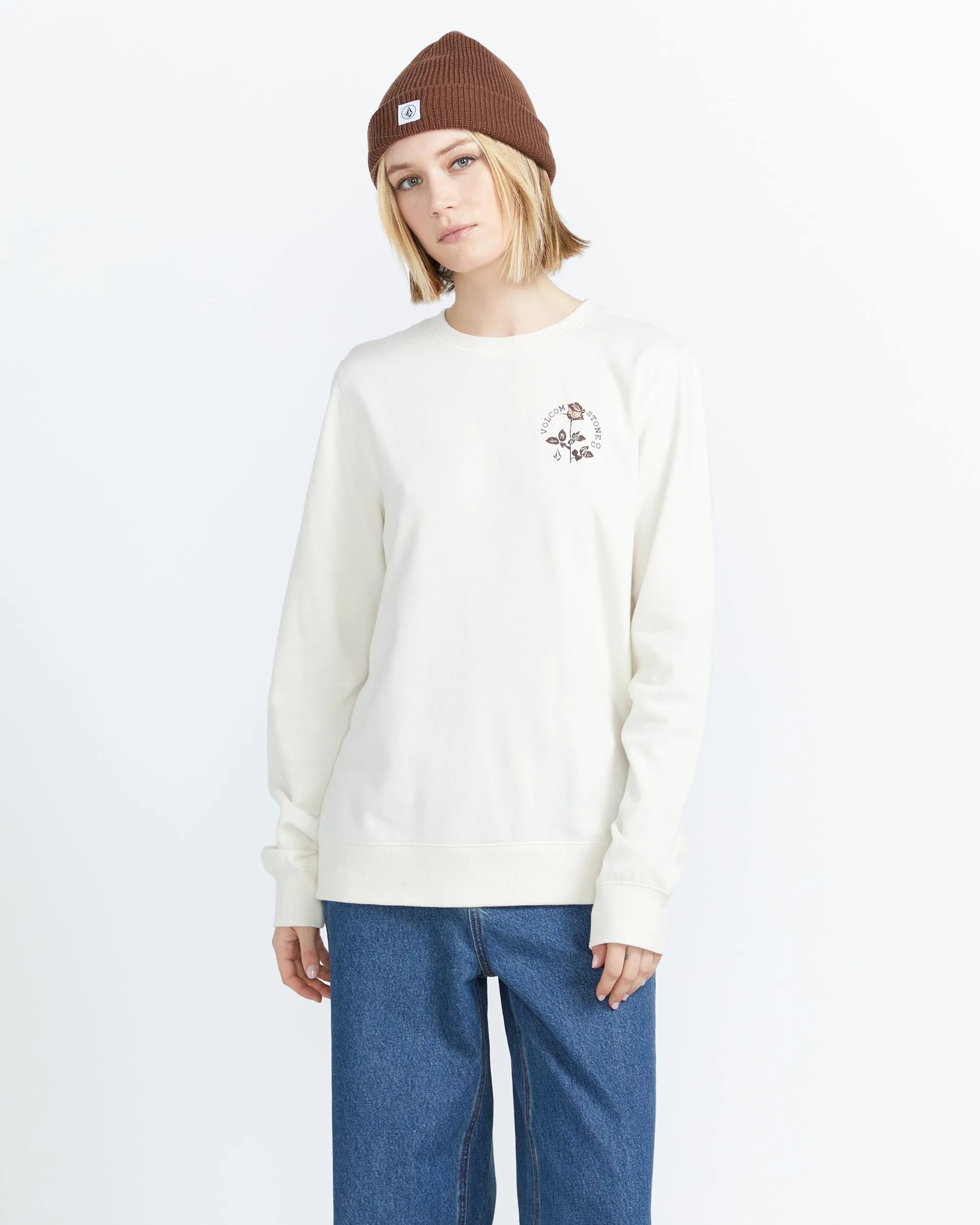 Truly Deal Crew Sweatshirt - Bone sold by Volcom product image thumbnail 2