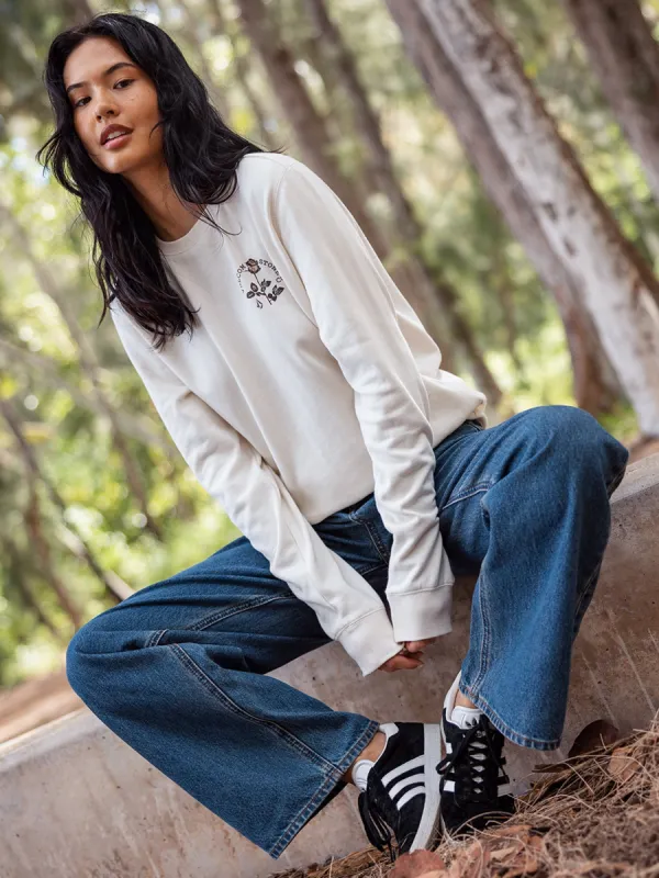 Truly Deal Crew Sweatshirt - Bone sold by Volcom