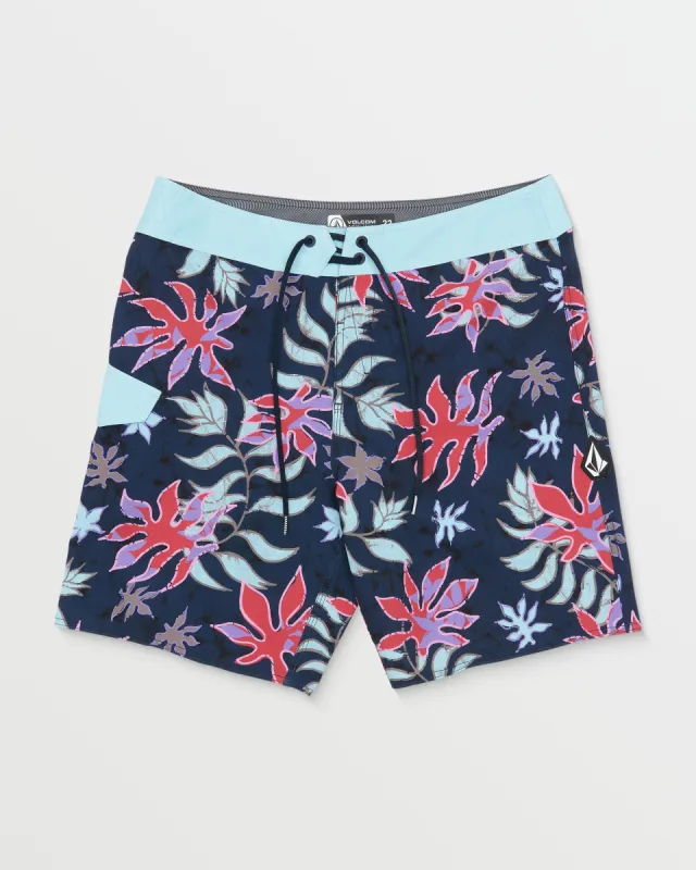 Floral Motion Mod-Tech Trunks - Navy sold by Volcom