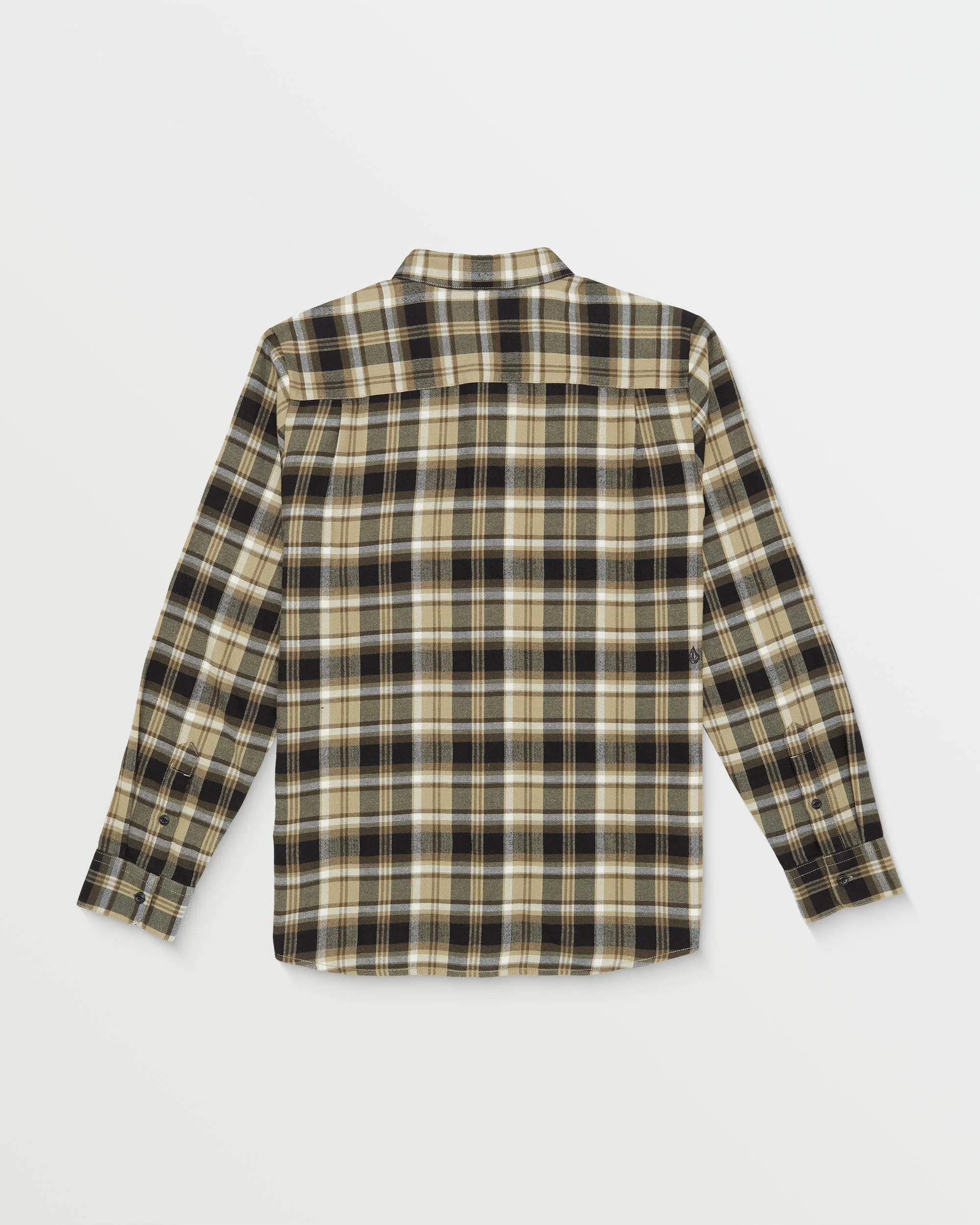 Caden Plaid Long Sleeve Shirt - Khaki sold by Volcom product image thumbnail 2