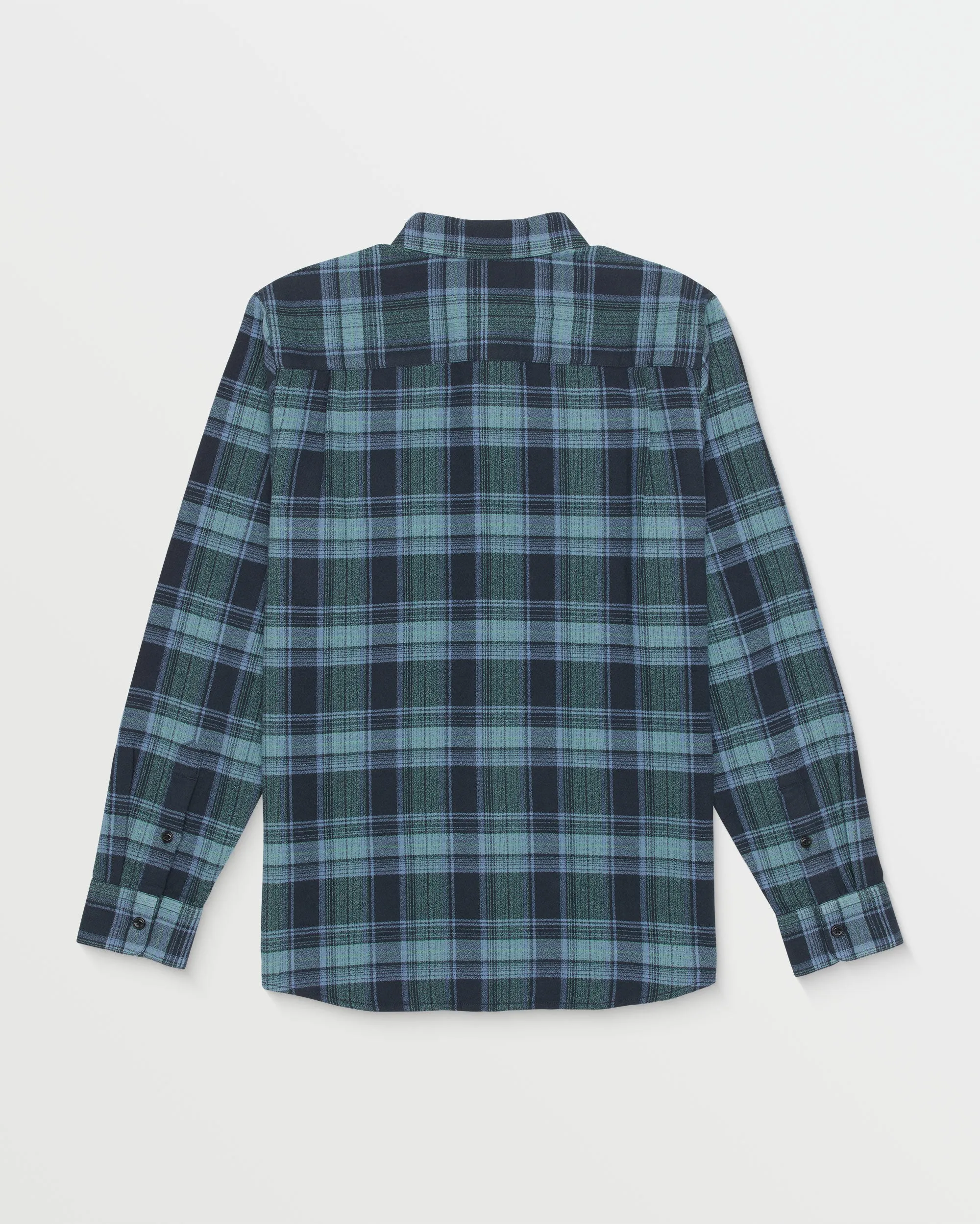 Baystone Long Sleeve Flannel Shirt - Navy sold by Volcom product image thumbnail 2