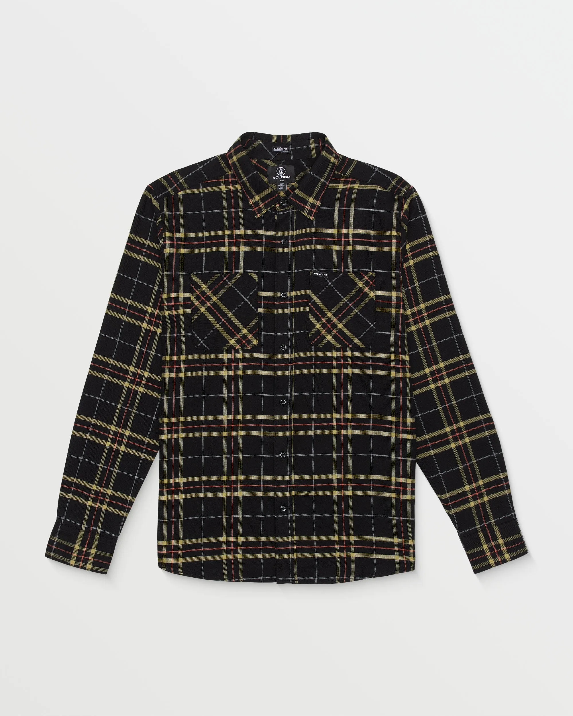 Netastone Long Sleeve Flannel Shirt - Black sold by Volcom