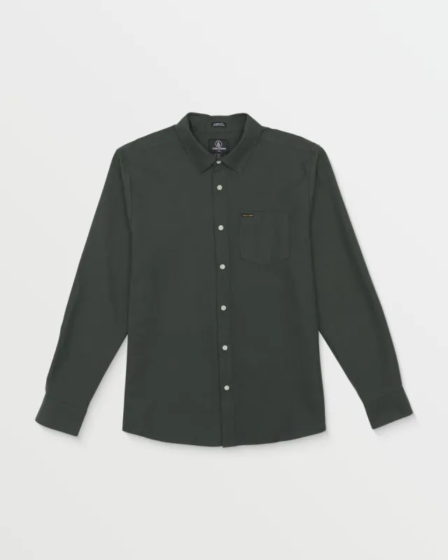 Veeco Oxford Long Sleeve Shirt - Stealth sold by Volcom