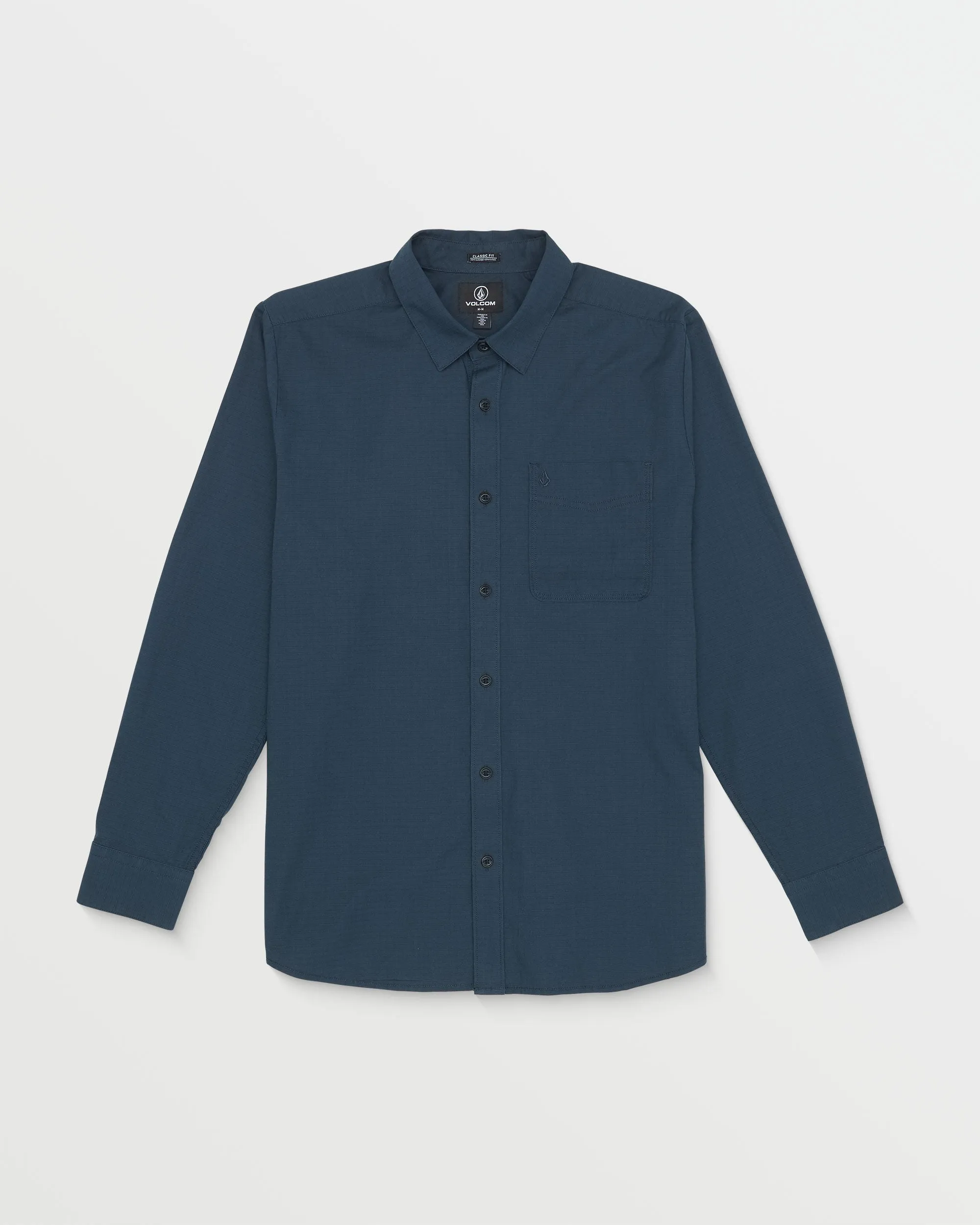 Date Knight Long Sleeve Shirt - Navy sold by Volcom