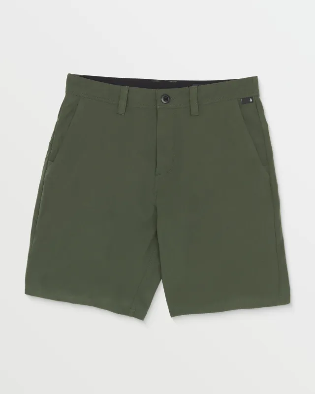 Frickin Cross Shred Shorts - Squadron Green sold by Volcom