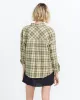 Plaid To Meet U 2 Long Sleeve Top - Army sold by Volcom