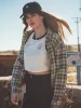Plaid To Meet U 2 Long Sleeve Top - Army sold by Volcom