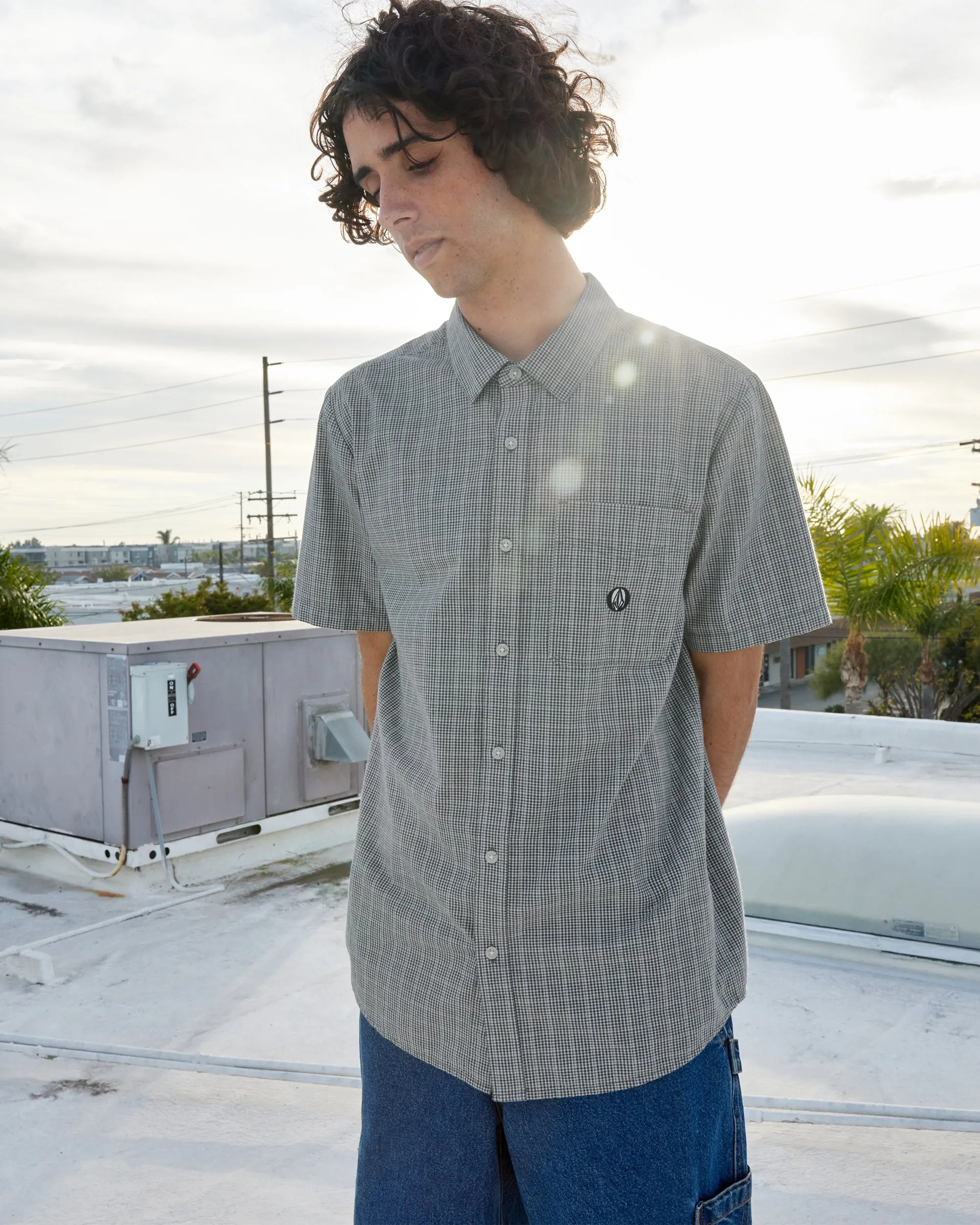 Lonsdale Short Sleeve Shirt - Egg White sold by Volcom