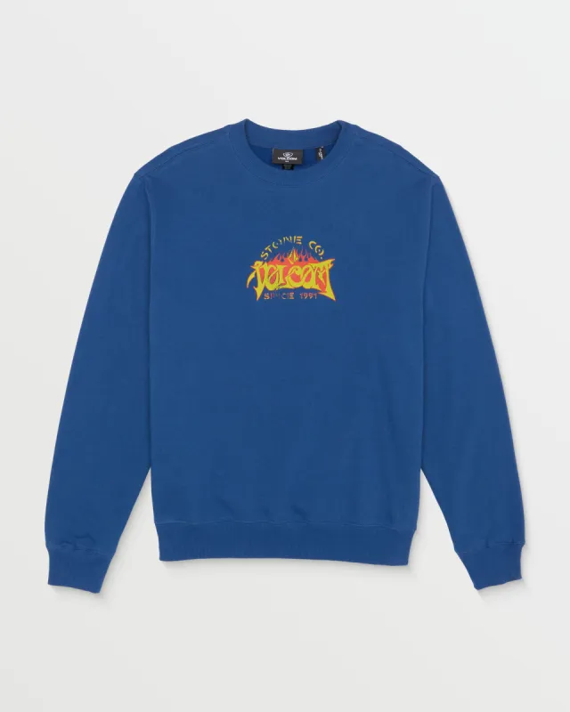 Allostone Crew Sweatshirt - Pacific made by Volcom