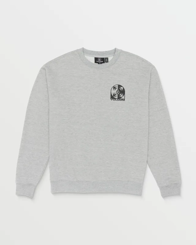 Echo Chamber Crew Sweatshirt - Heather Grey made by Volcom