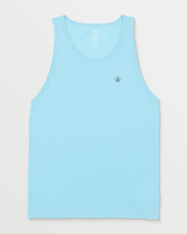 Solid Heather Tank - Horizon Blue Heather sold by Volcom