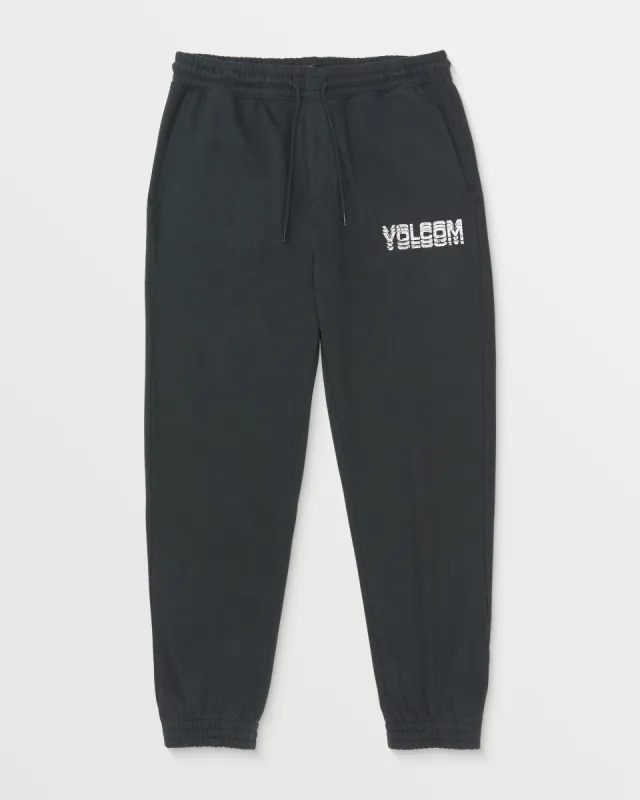 Cement Fleece Pants - Washed Black Heather sold by Volcom