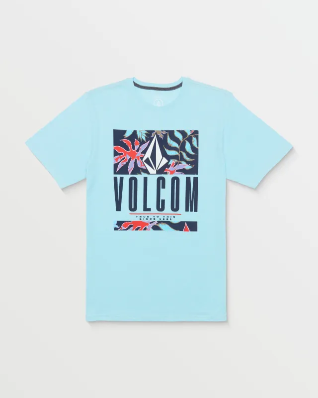 Floral Motion Short Sleeve Tee - Horizon Blue Heather sold by Volcom