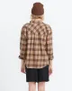 Plaid To Meet U 2 Long Sleeve Top - Vintage Brown sold by Volcom