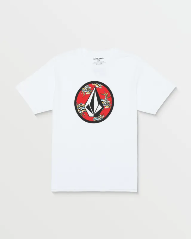 Crisp Stone Fill Short Sleeve Tee - White sold by Volcom