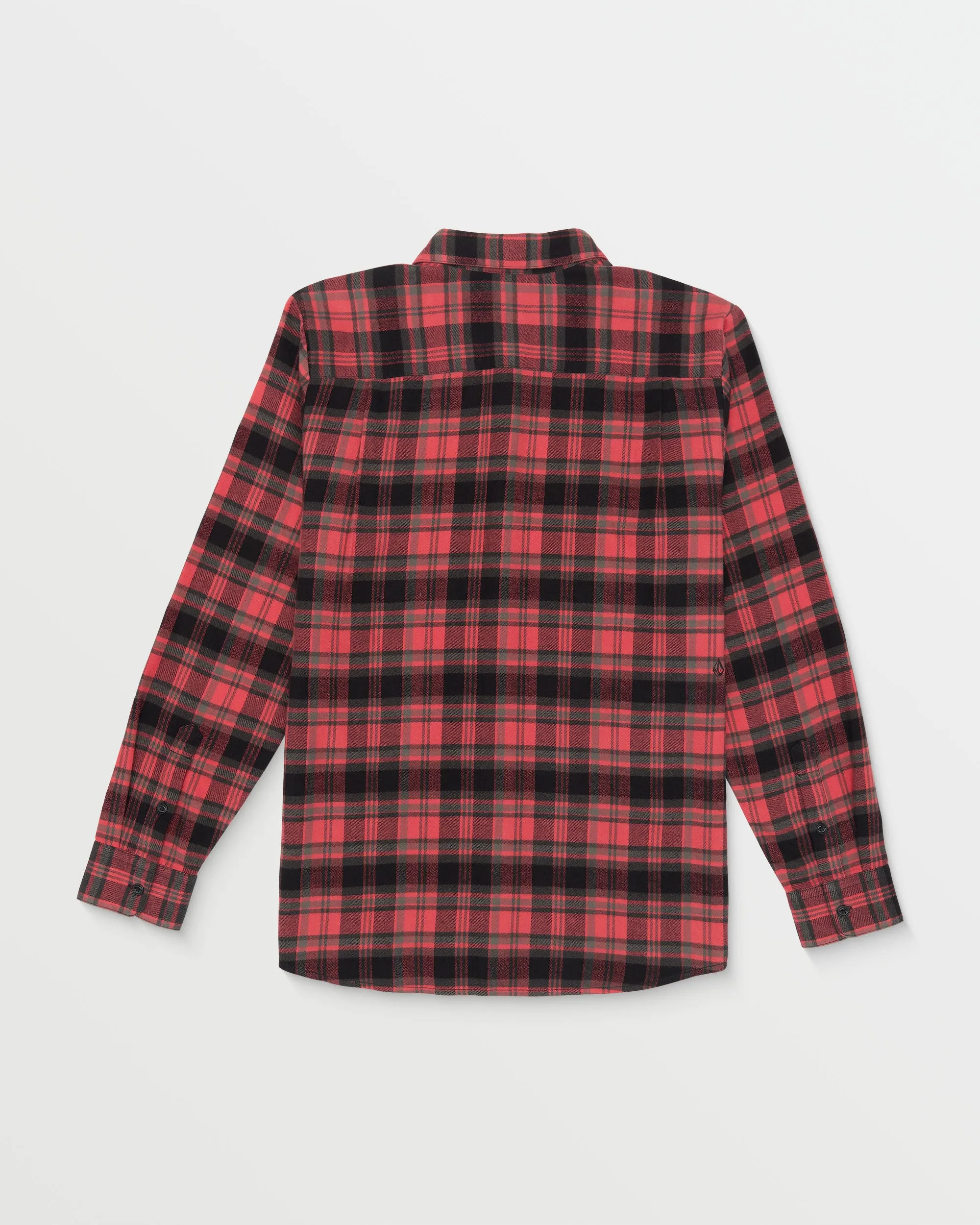 Caden Plaid Long Sleeve Shirt - Cranberry sold by Volcom product image thumbnail 2